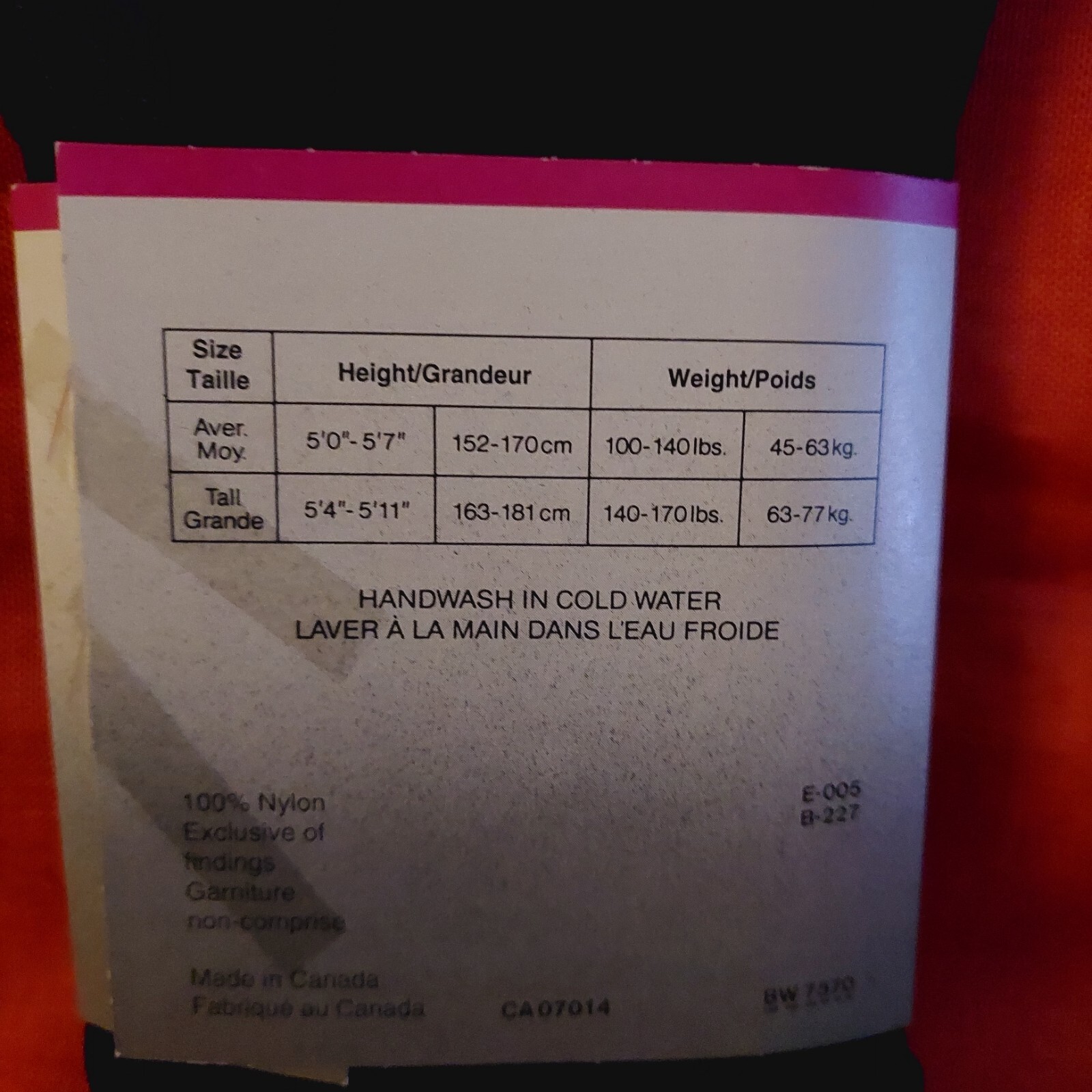Pantyhose Whisper Opaque Tights Color Black Size Tall 140-170 lbs BWTIGHT