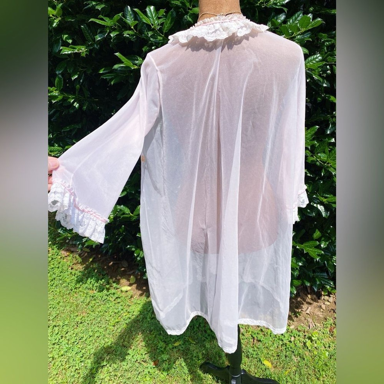 Vintage Festival Sabrina Carpenter Victorian Coquette Ruffle Lingerie Robe