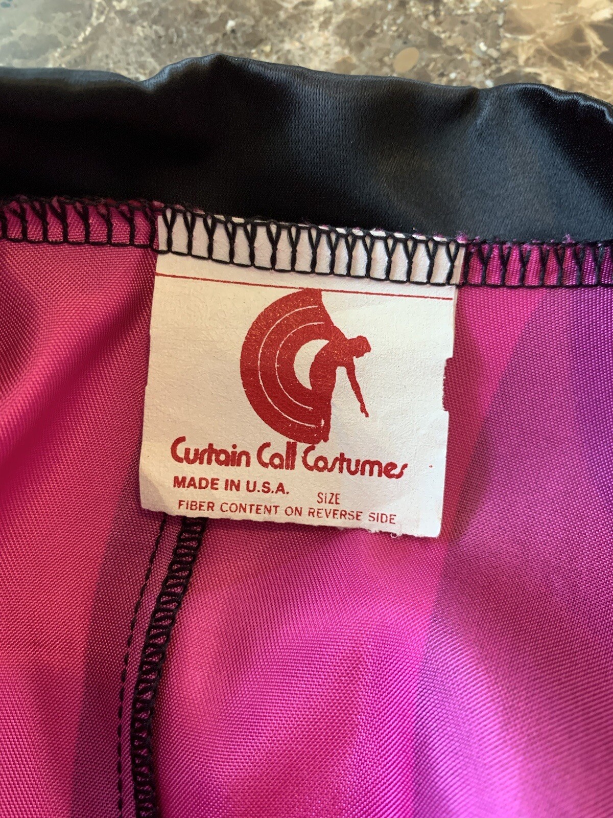 Curtain Call Women’s Vintage Costume Jacket Blazer Medium M Pink Black 80’s
