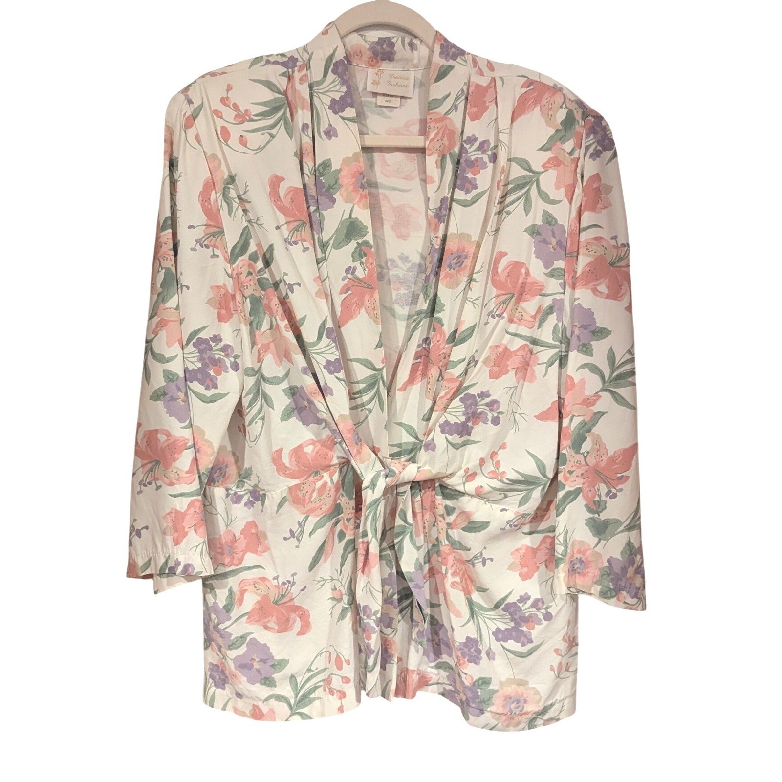 Creative Fashions Floral Jacket Vintage 90s Golden Girls Made in USA Sz L