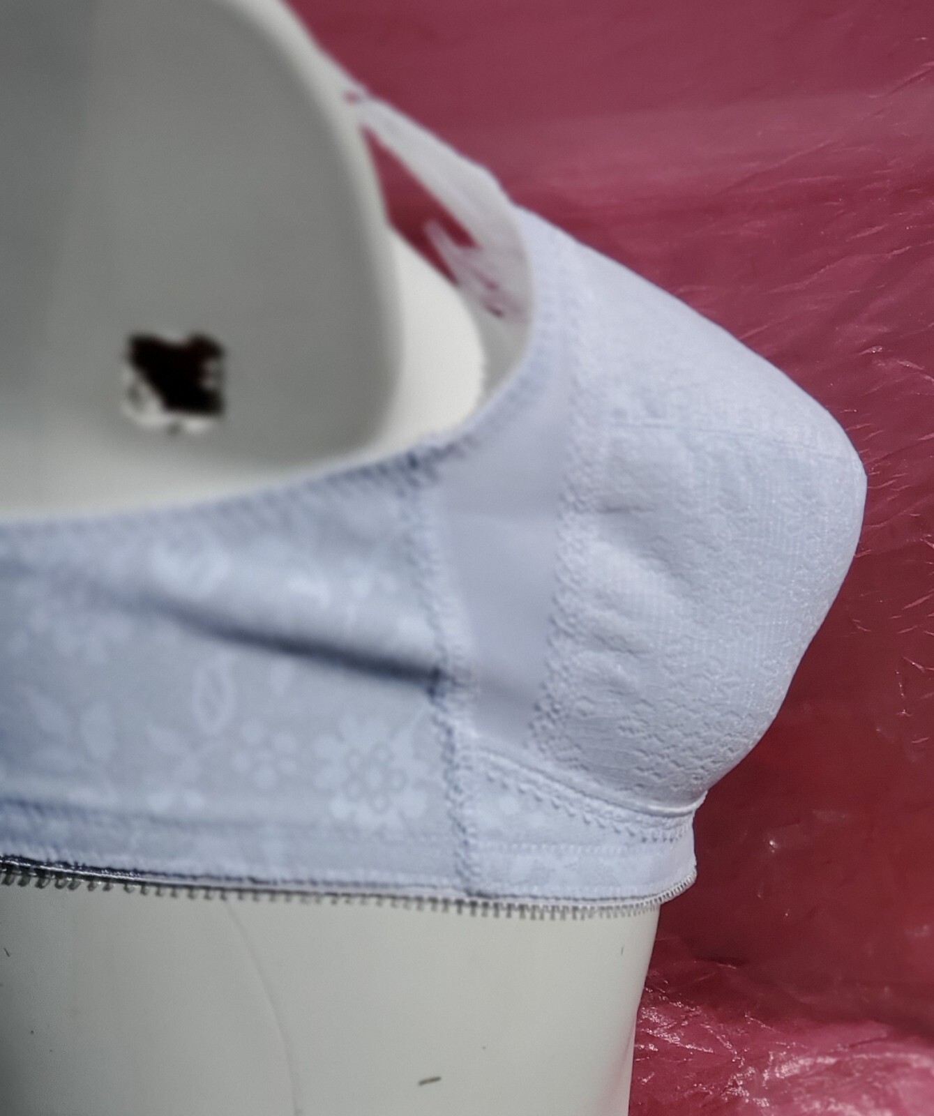 Playtex White Bra Size 42B White Floral Lace Sexy Sissy Pin-up Crossdress Y2K