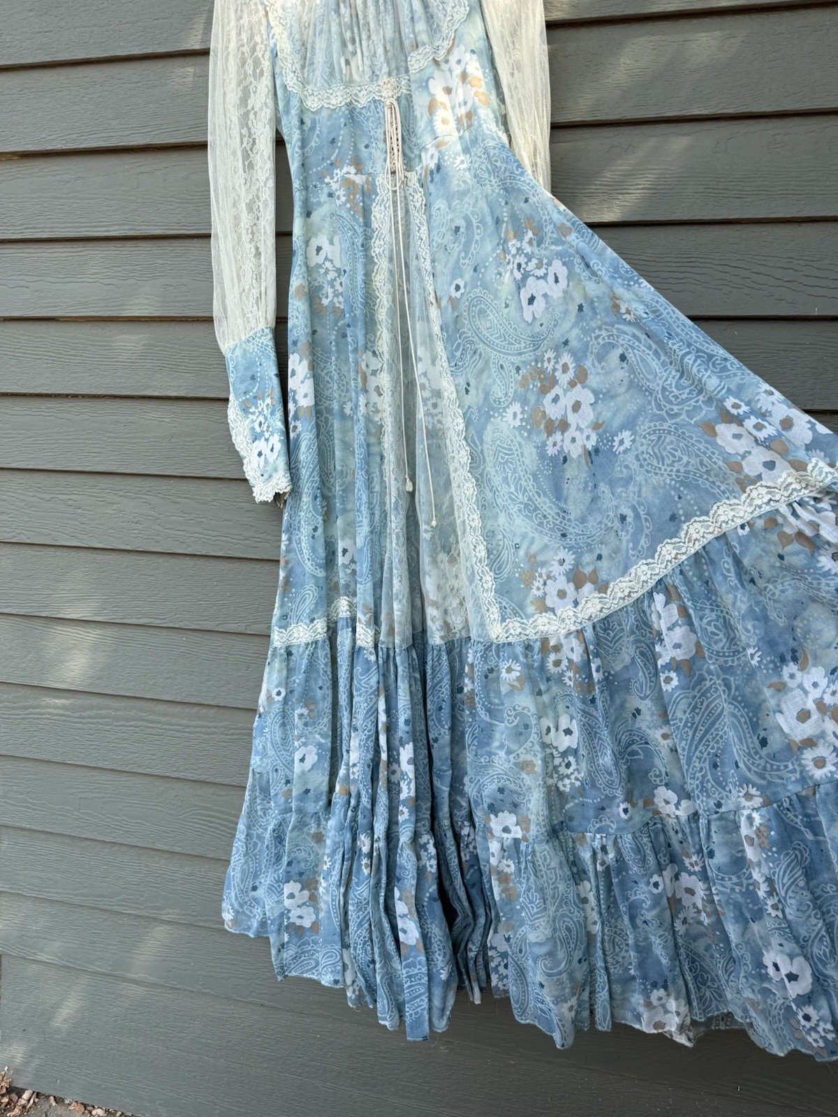 Vtg 1970s Gunne Sax “River Princess” Dress prairie wedding cottage boho hippie