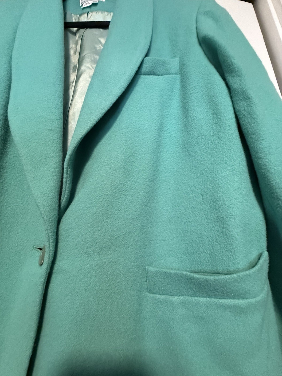 Stephanie Andrews Teal Blazer Women’s 18W Plus Size Single Button Vintage