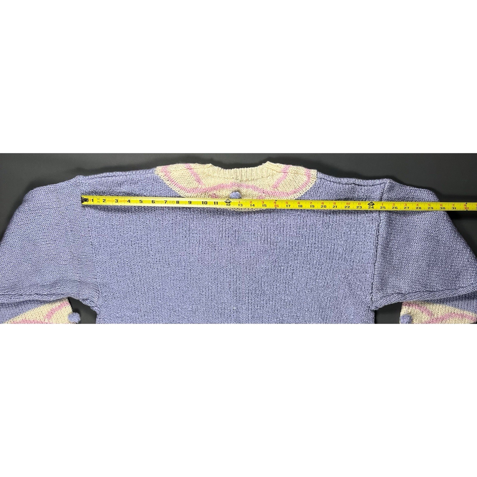 Vintage 80s Chaus Sport Woman Sweater Women’s 2X Pastel Hand Knit Wool Blend