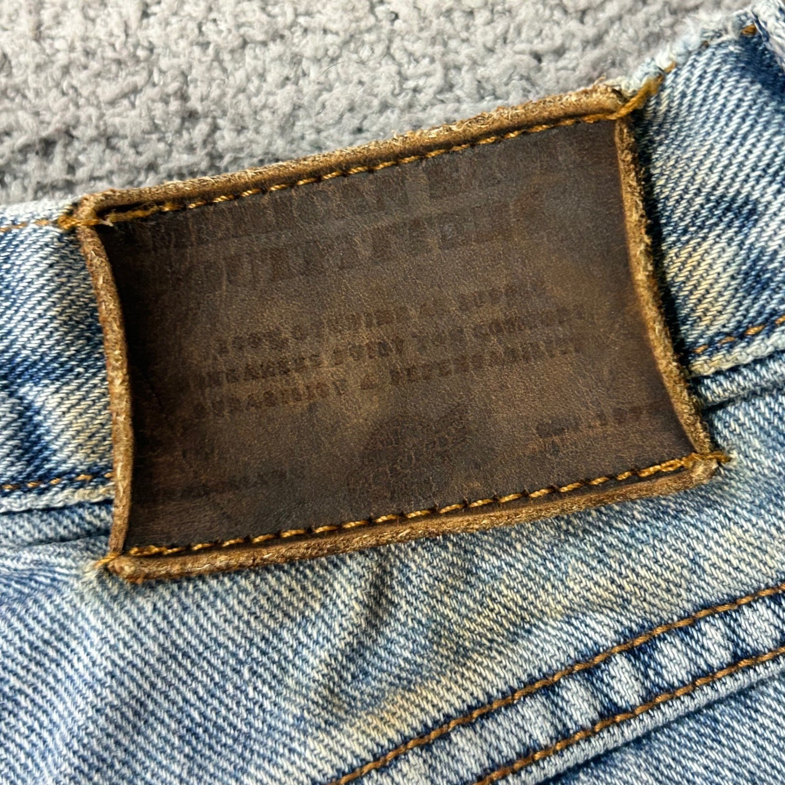 American Eagle Dungarees 1990s Vintage 10 PET Light Wash High Rise Straight Leg