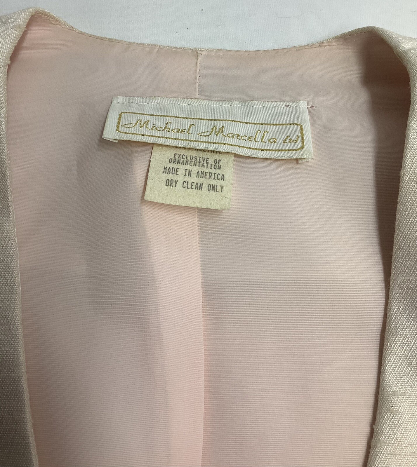 Michael Marcella Ltd Light Pink Skirt Set Womens Vintage Size 6 MTG230220/MB4