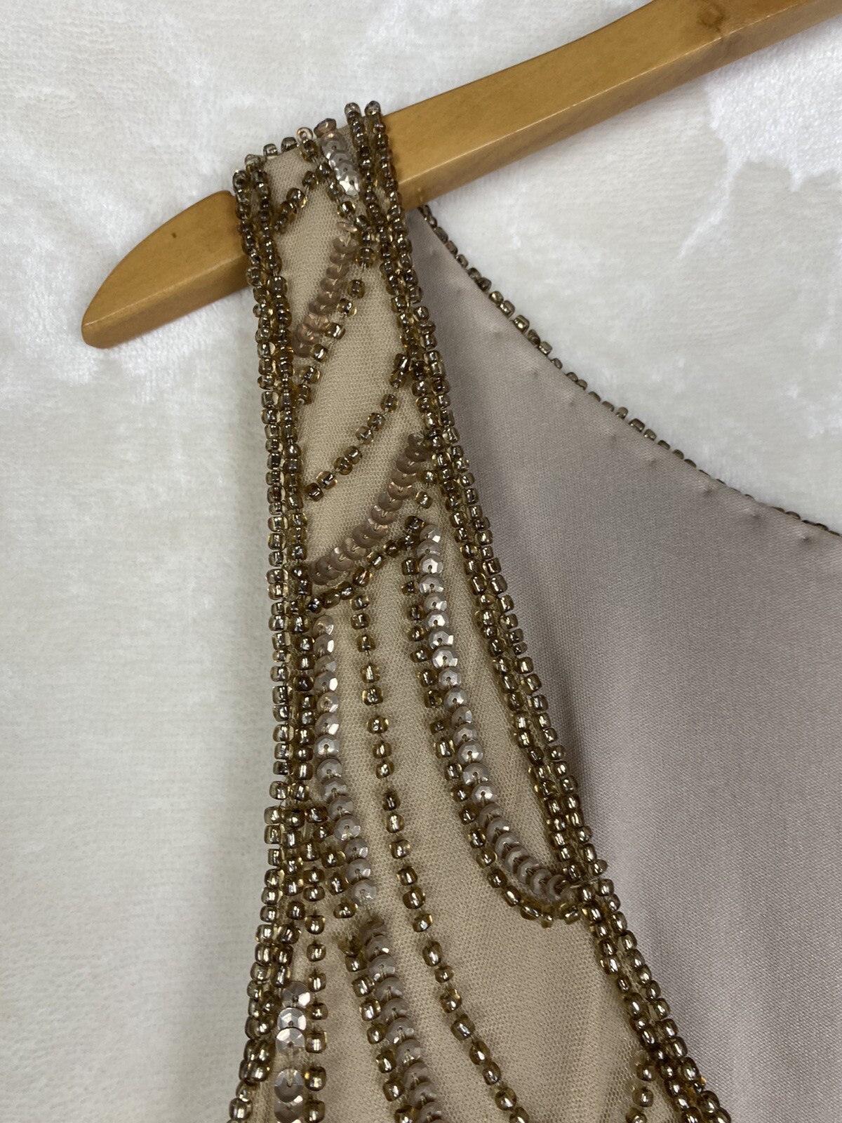 Vintage Predude Sheath Dress 8 Sequin Beaded Cocktail Formal Wedding Party
