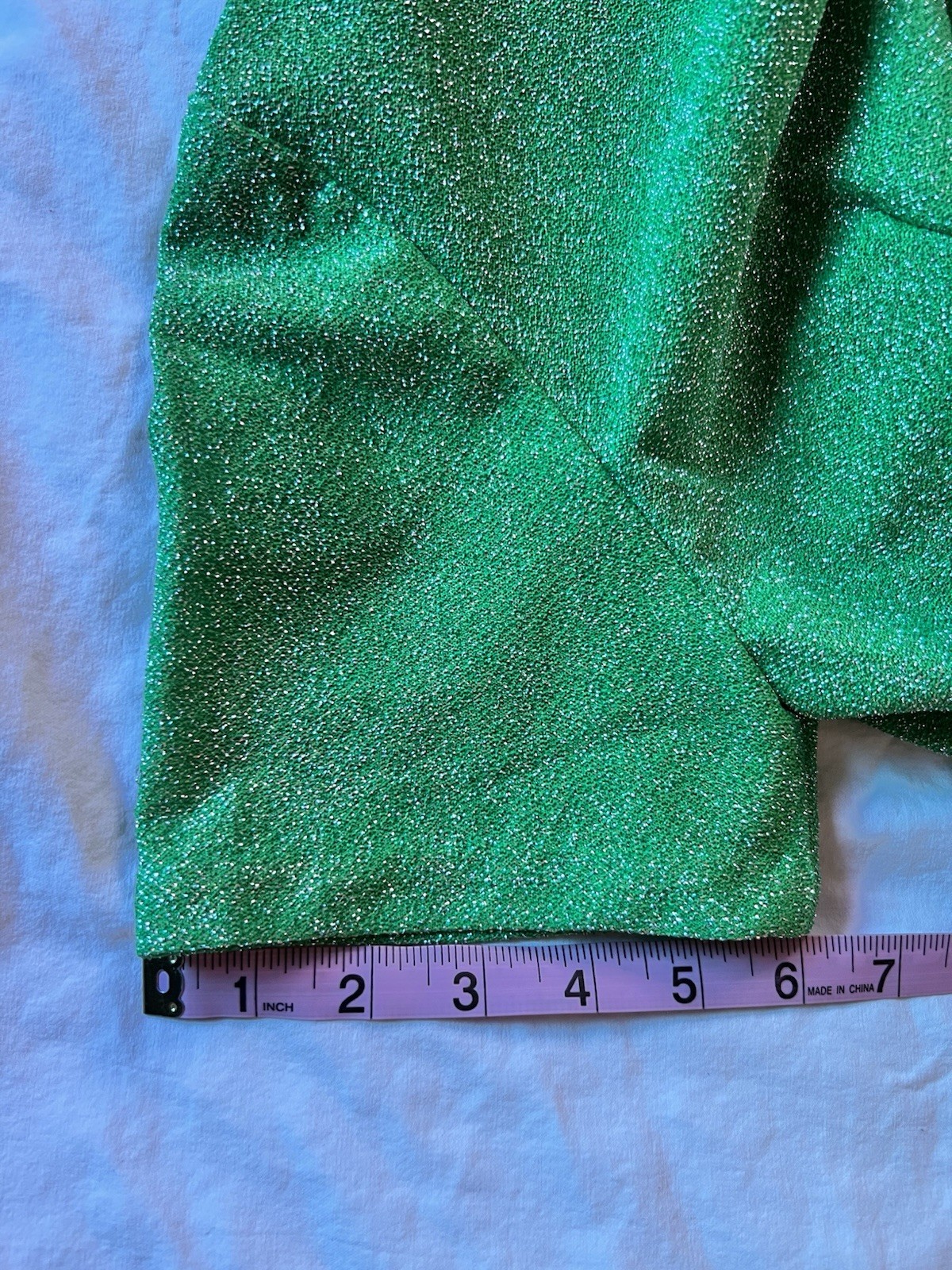 Vtg 1970s Hostess Dress Metallic Silver & Bright Green Maxi Cut Out Detail M/L