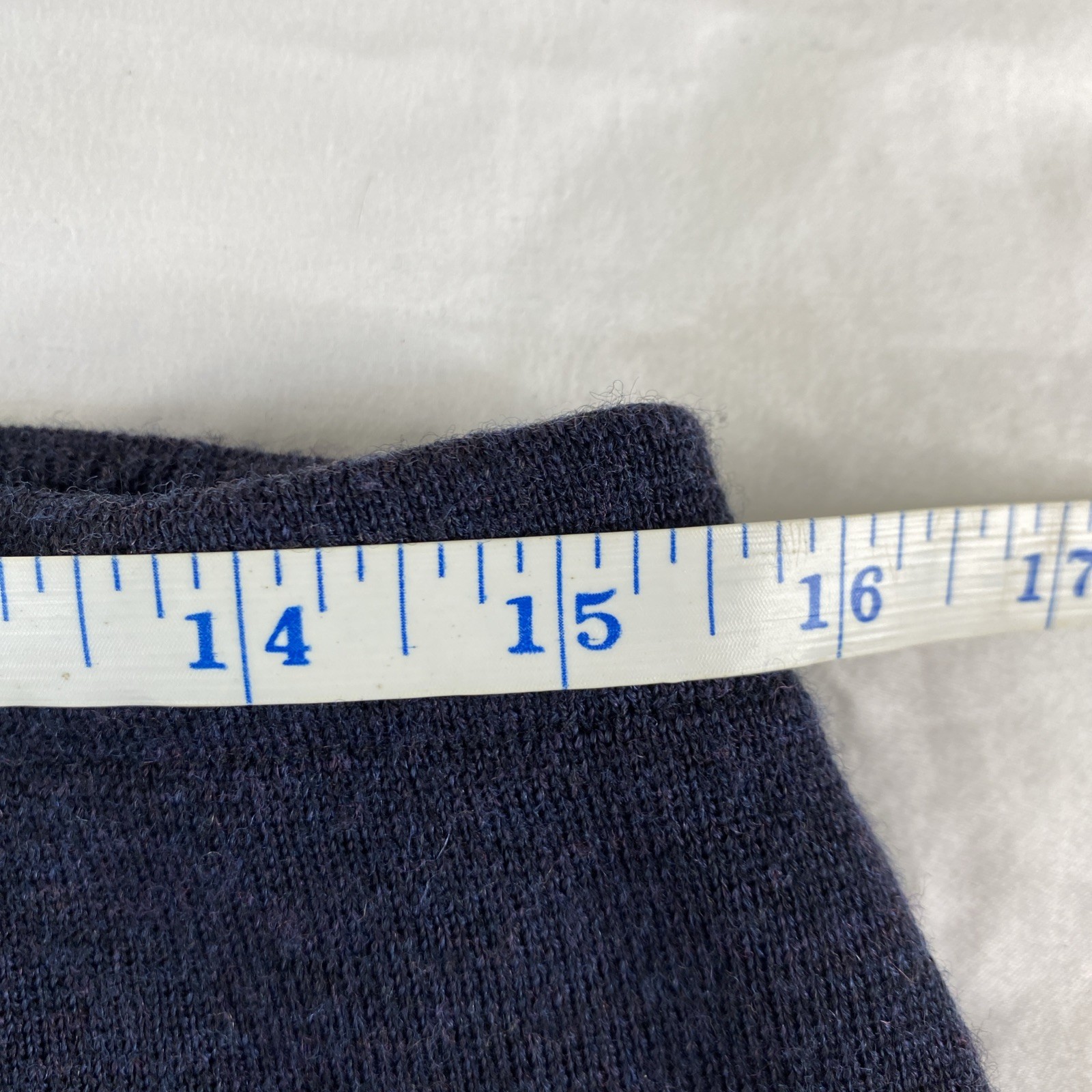 Vtg Eileen Fisher Navy Tank & Skirt Set 2 Piece Sz Med 100% Merino Wool Minimal