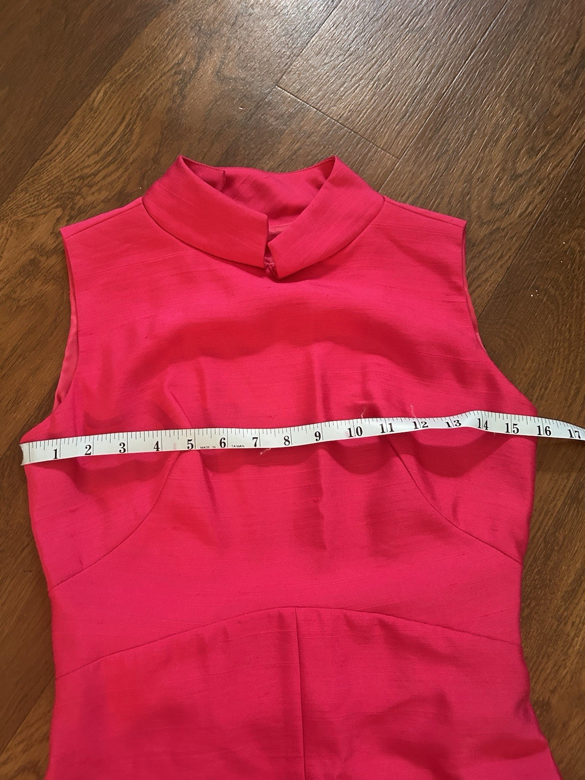 Vintage 1950s Maggi Stover Hot Pink Mod Sheath Dress Style 4129 NWT