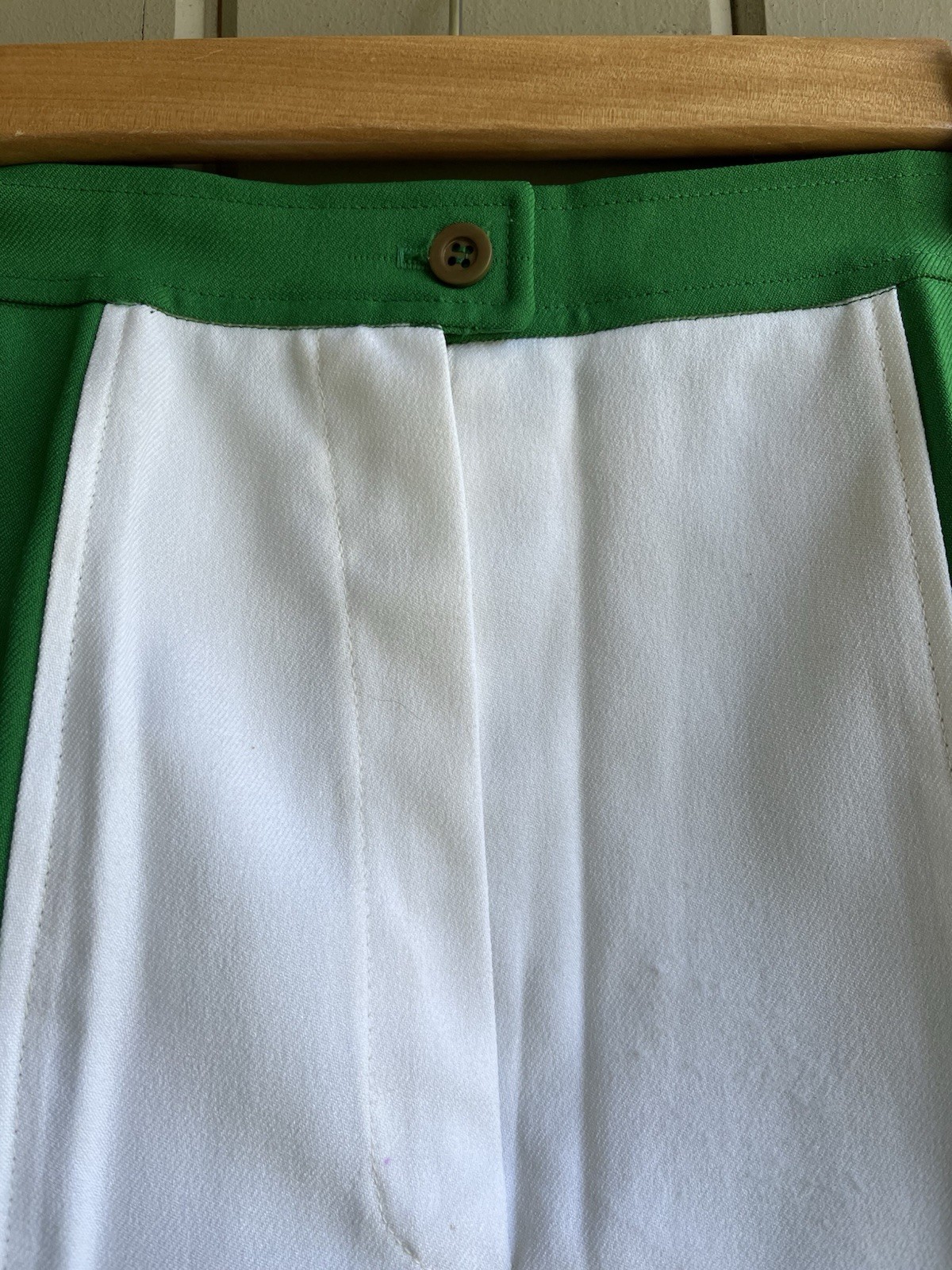 Vintage 1960’s Green and White Pro Keds Shorts 27 Inch Waist Retro