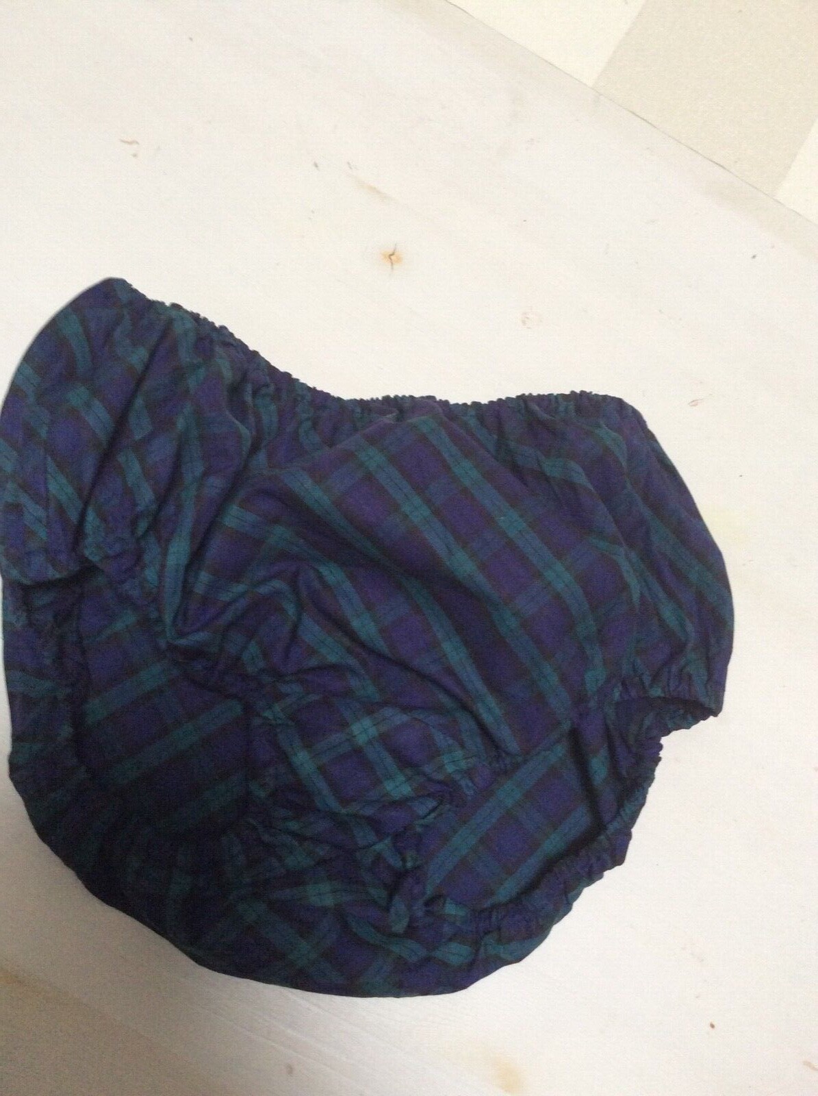 Vintage 60s Tartan Lingerie Set Made in Holland. Underskirt and Brief. Size M-L.