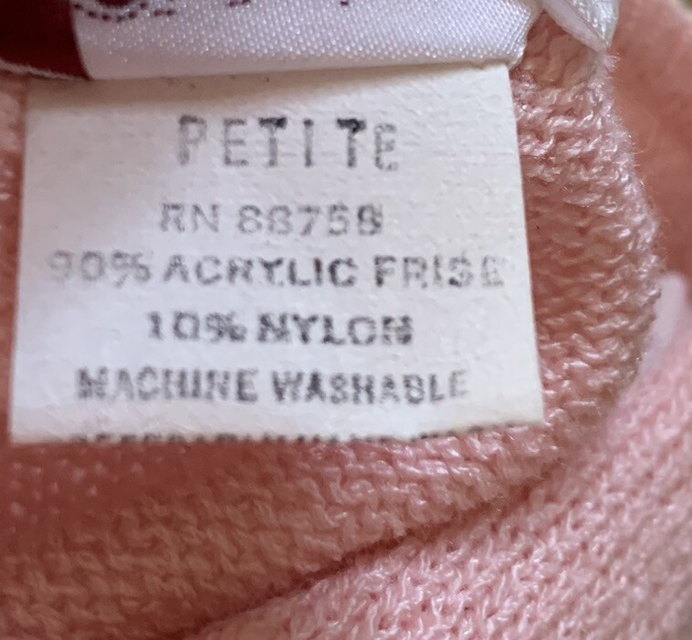 Vintage Sweater Shirt Set Size Petite 14 Laura Petites By Alyzia Light Pink