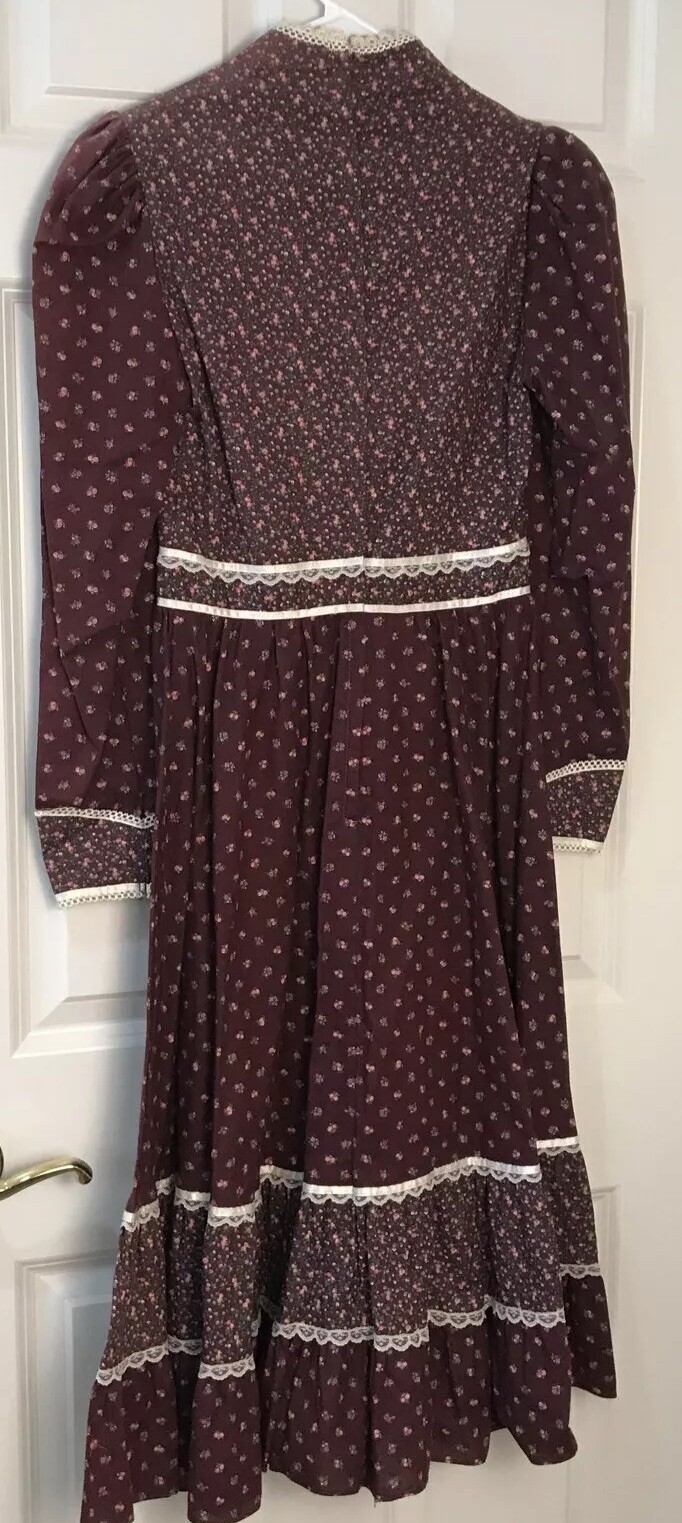 70’s Vintage Candi Jones California Gunne Sax Style Prairie Dress Woman’s-size 7