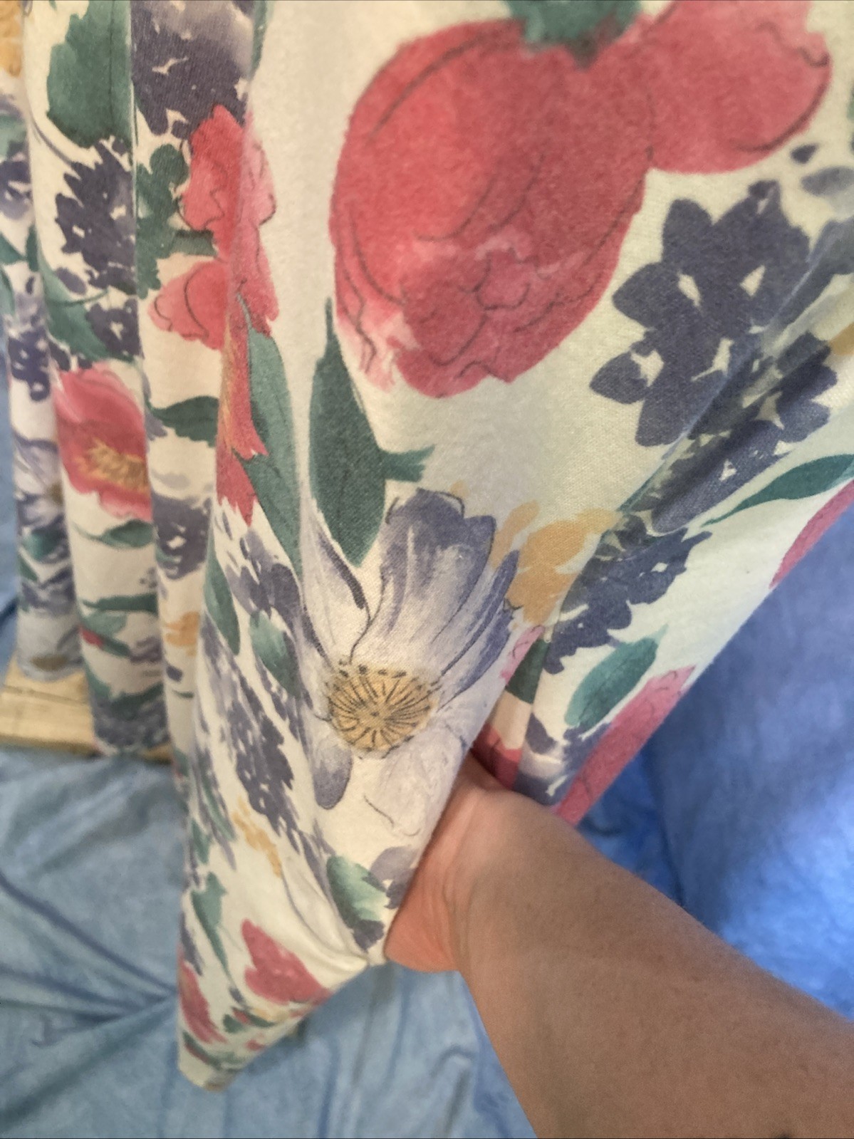 Vtg 80s 90s Floral Knit Polo Shift Dress Housedress Pockets USA Grandmacore 16