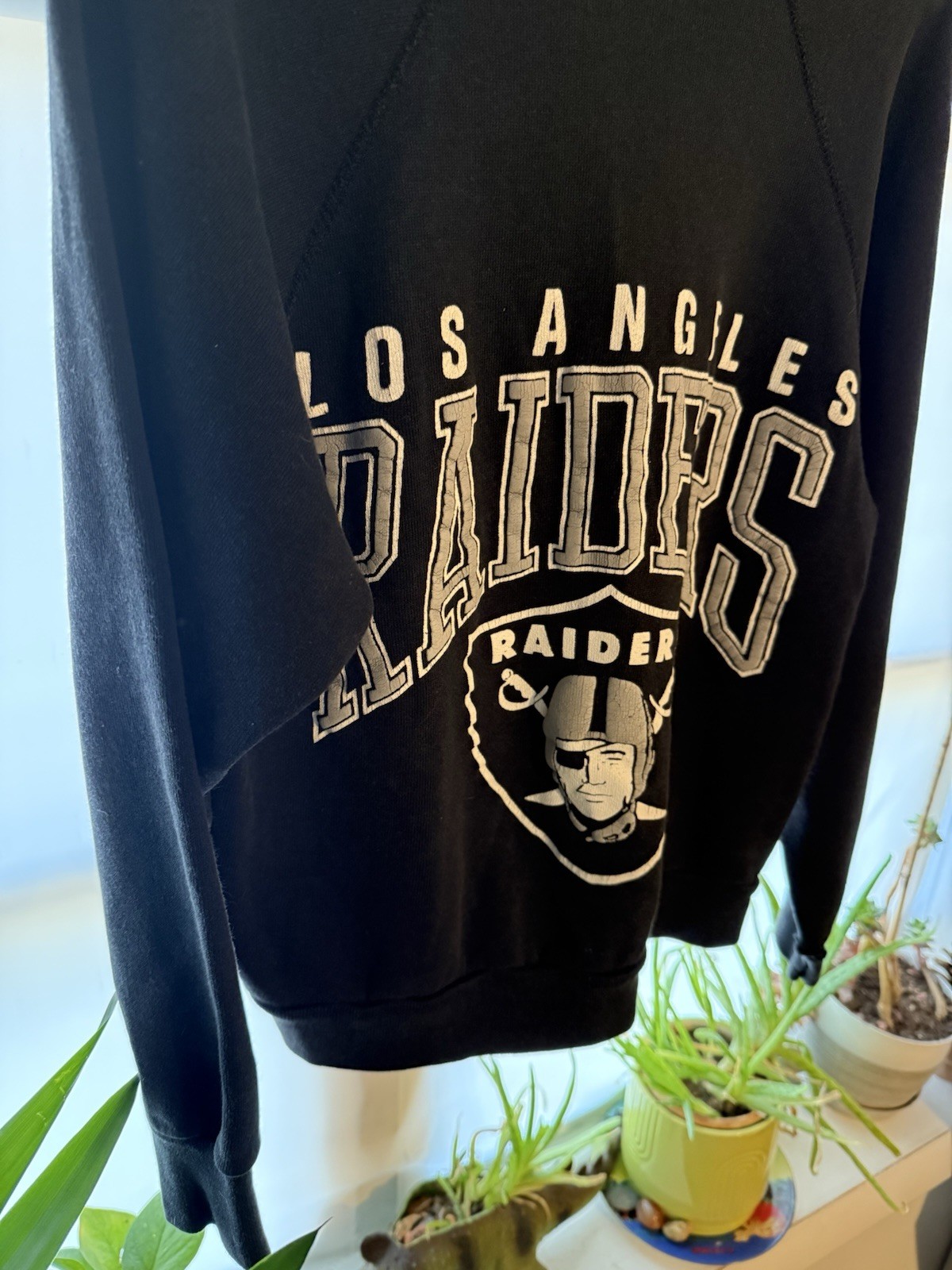 Vintage Los Angeles Raiders Women’s Small Sweater 90s Y2K Las Vegas NFL 2000’s
