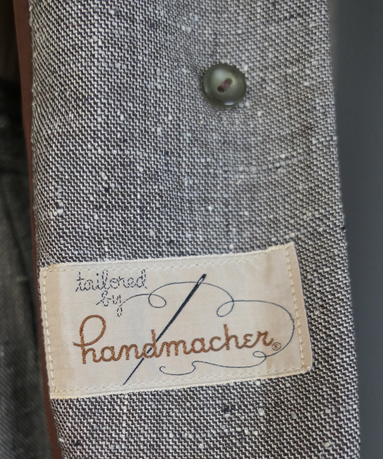 Vintage 1950s Tailored Brown Suit Jacket, 33 bust Junior Size, + damaged skirt