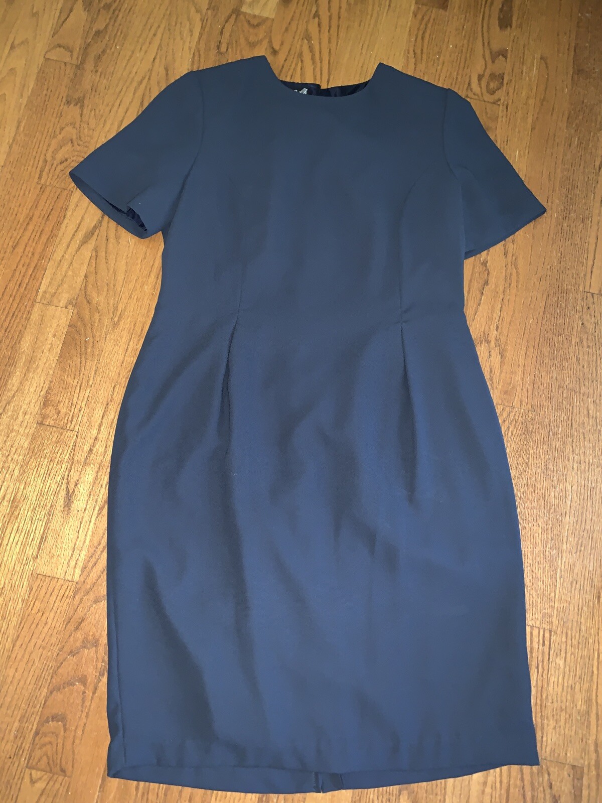 Vintage HAMPTON DRESS COMPANY Navy Blue Sailor 100% Polyester Dress 14 ❤️tw11j1