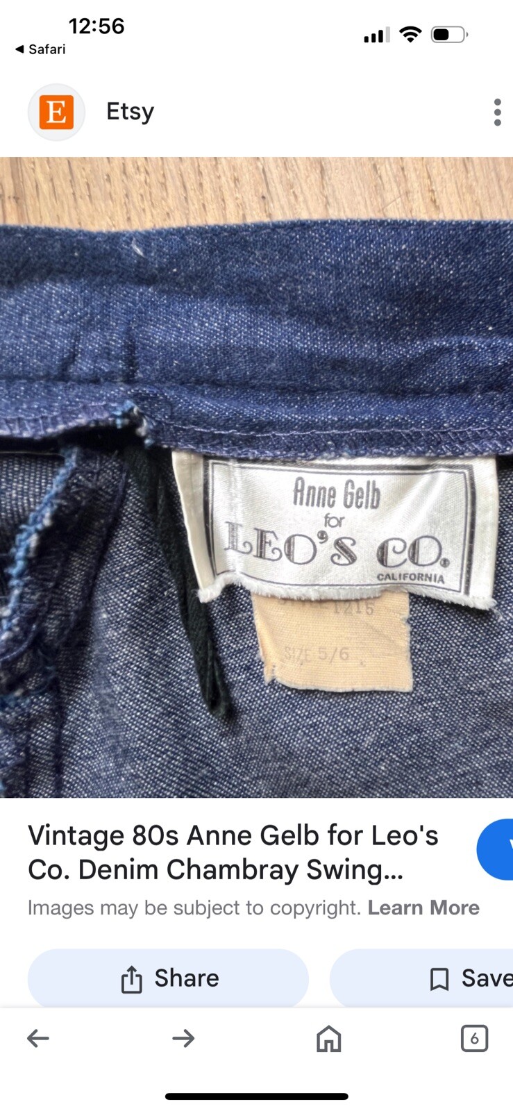 Vintage Anne Gelb For Leo’s & Co. Denim Prairie Midi Skirt, 80’s Western Sz Sm