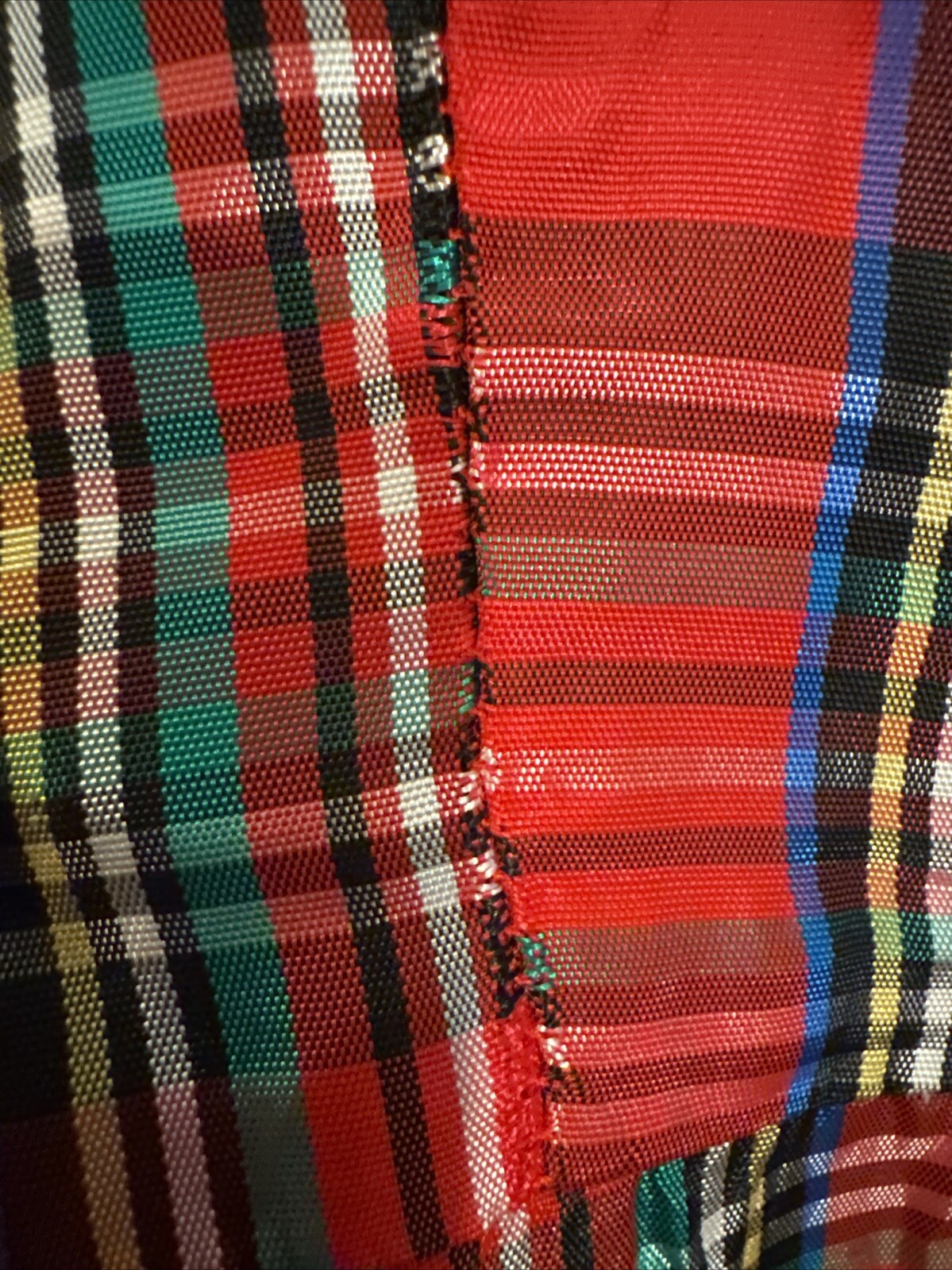Vintage Entourage Red Plaid Dress Size 7/8