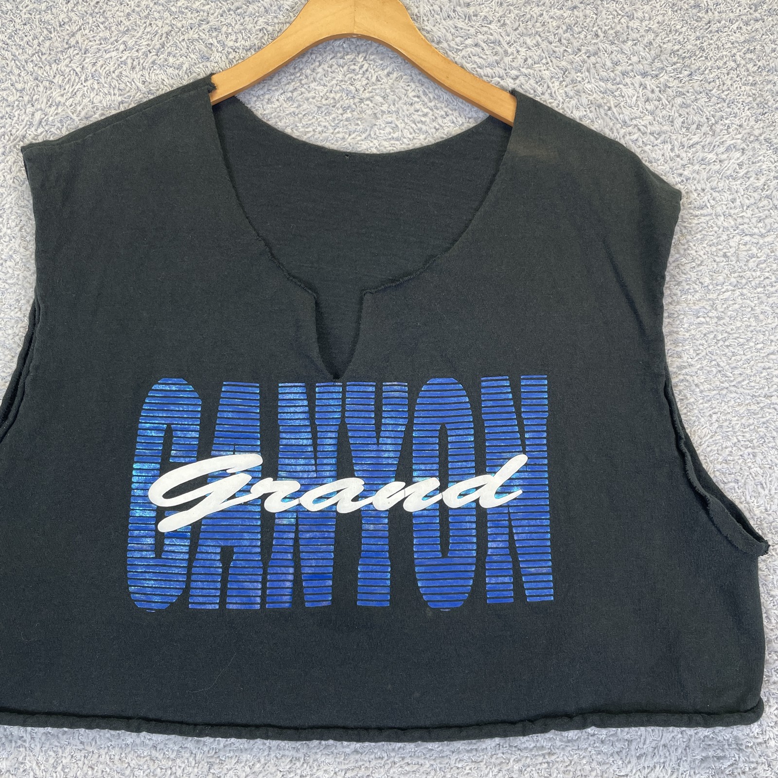 Vintage 90s Grand Canyon Cutoff Crop Top T-Shirt Size Large Retro National Parks