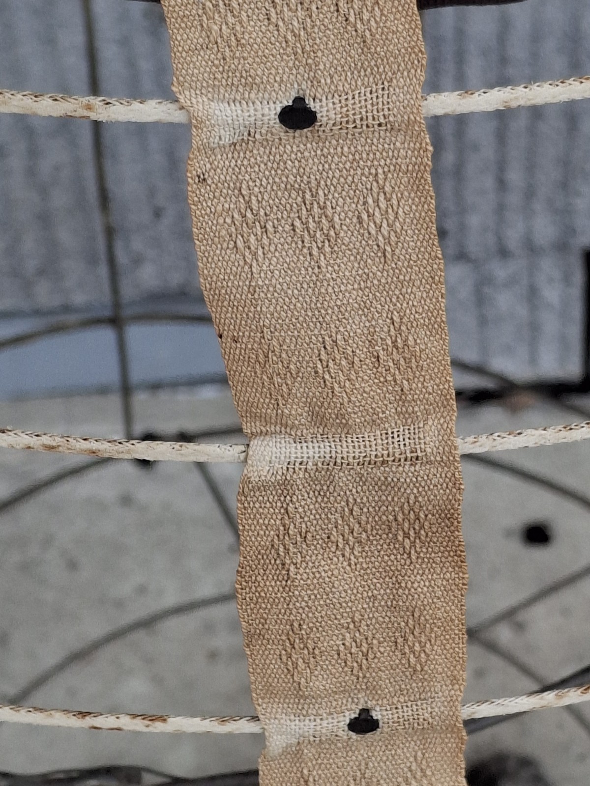 Vintage 1850s Victorian Cage Crinoline Hoop Skirt Bay State Cloth Metal Rings