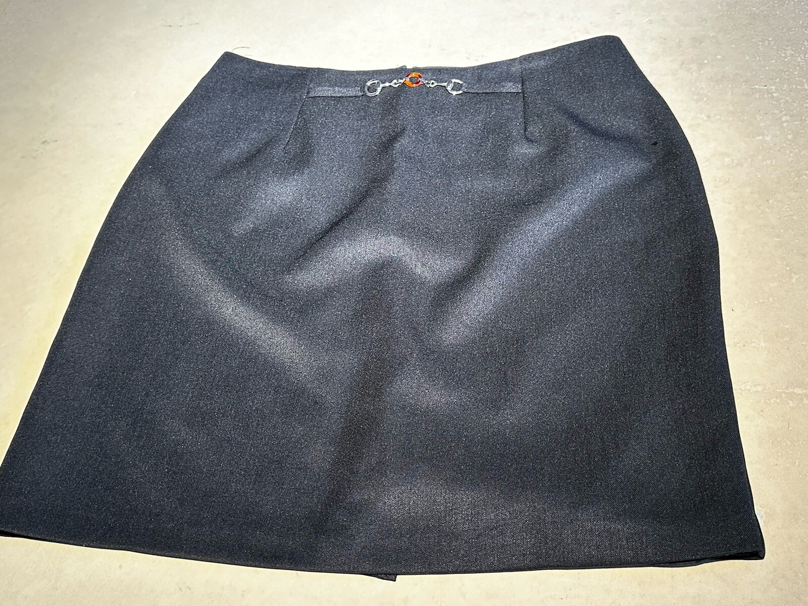 Vintage Laura Scott Womens Straight Shirt Blk Skirt Sz 14 Pre-owned
