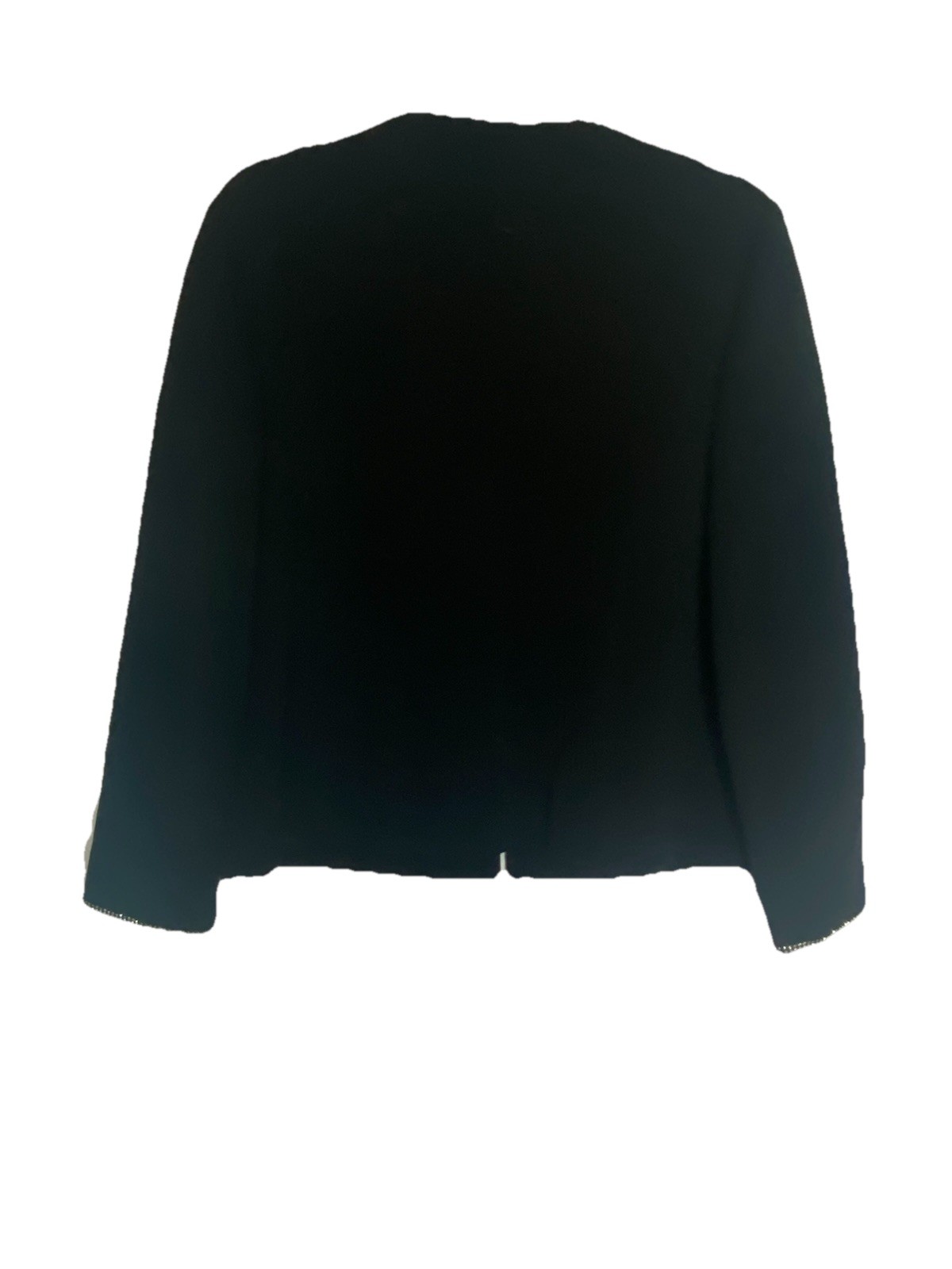 VTG,Butte Knit, Late 60’s Early 70’s Pure Virgin Wool Black Cardigan, SZ PL.