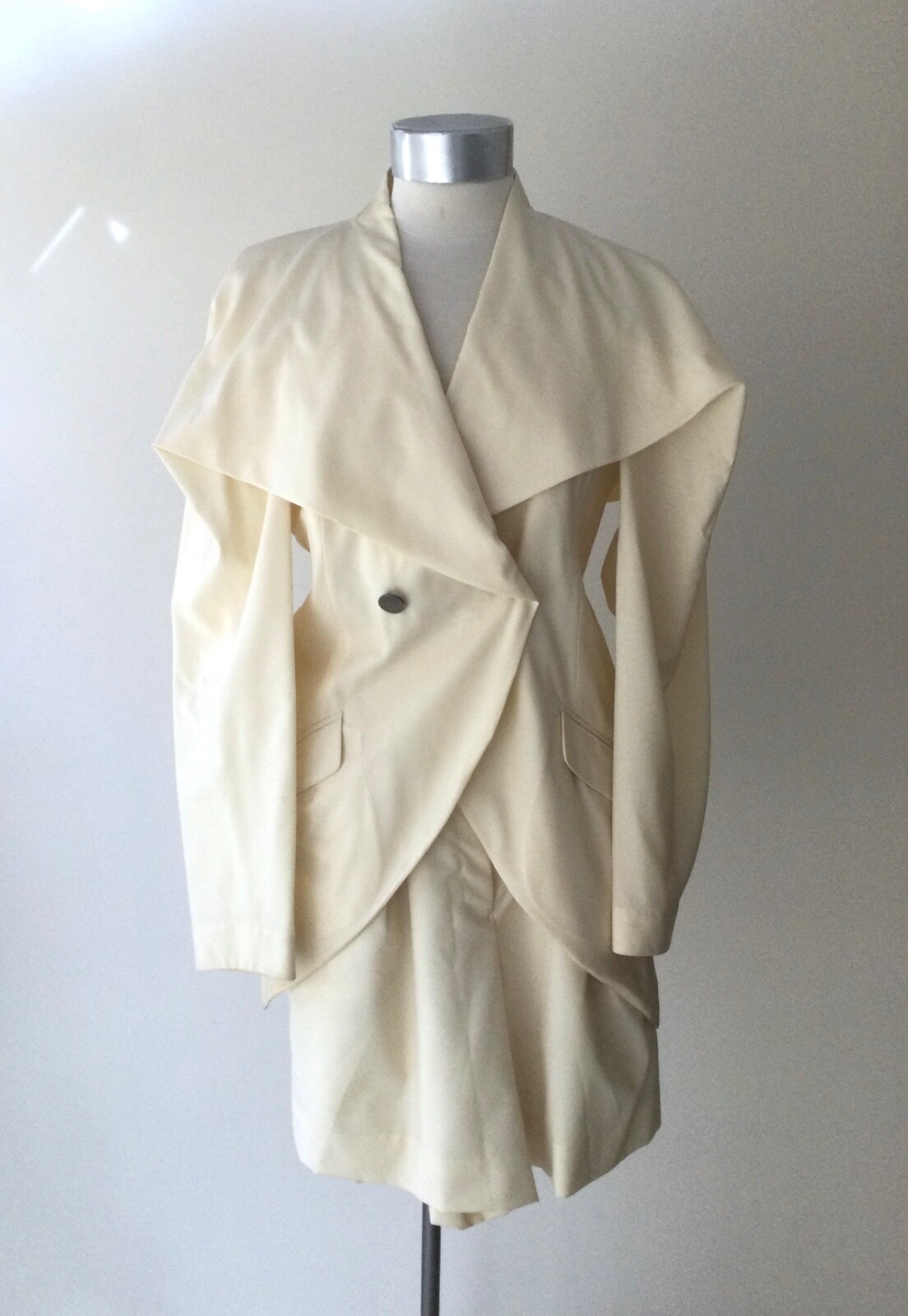 Vintage 1980’s Issey Miyake Cream Suit with Shorts