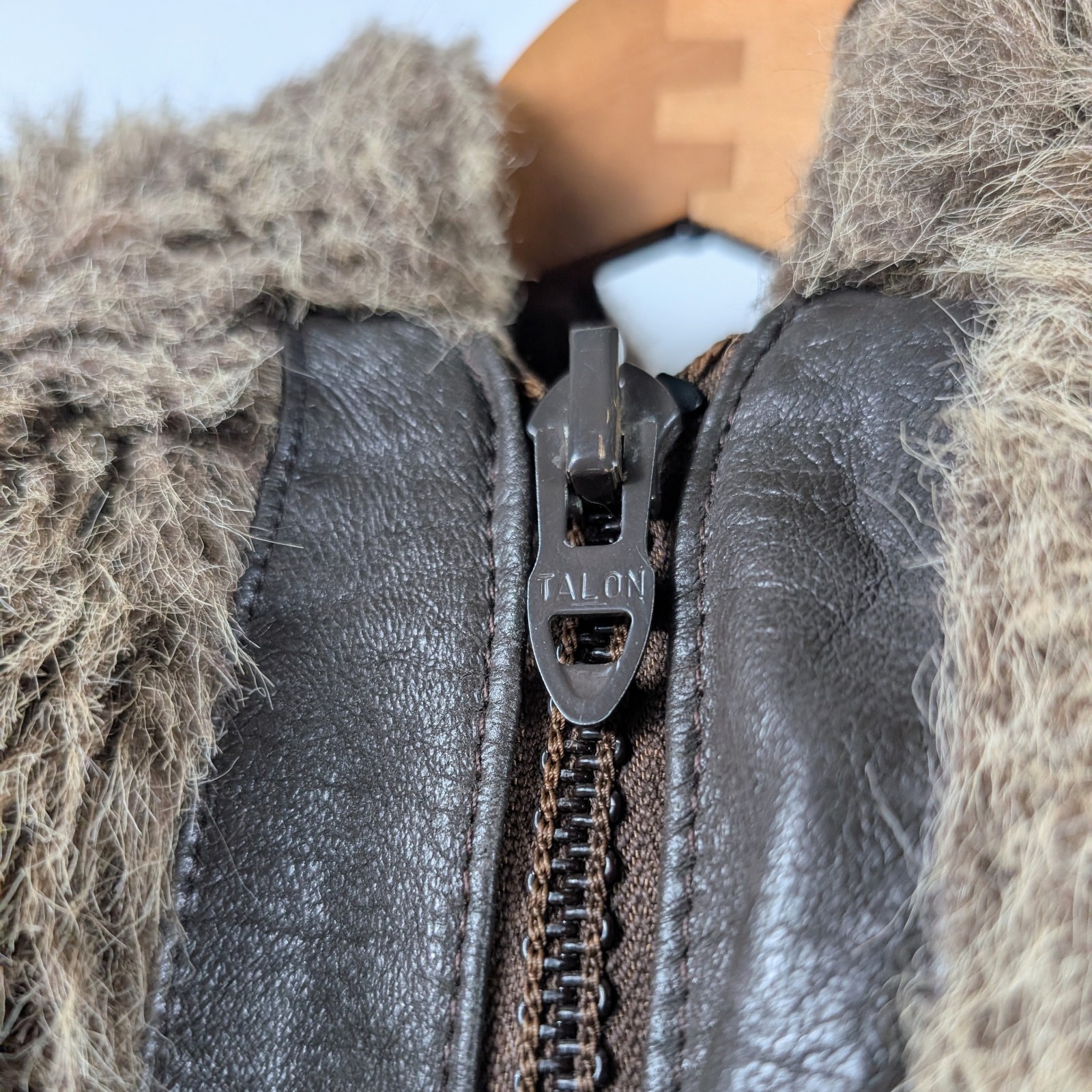 VTG Cooper Sportswear Faux Fur Jacket Hooded Boho Penny Lane Coat 70s 80s USA L