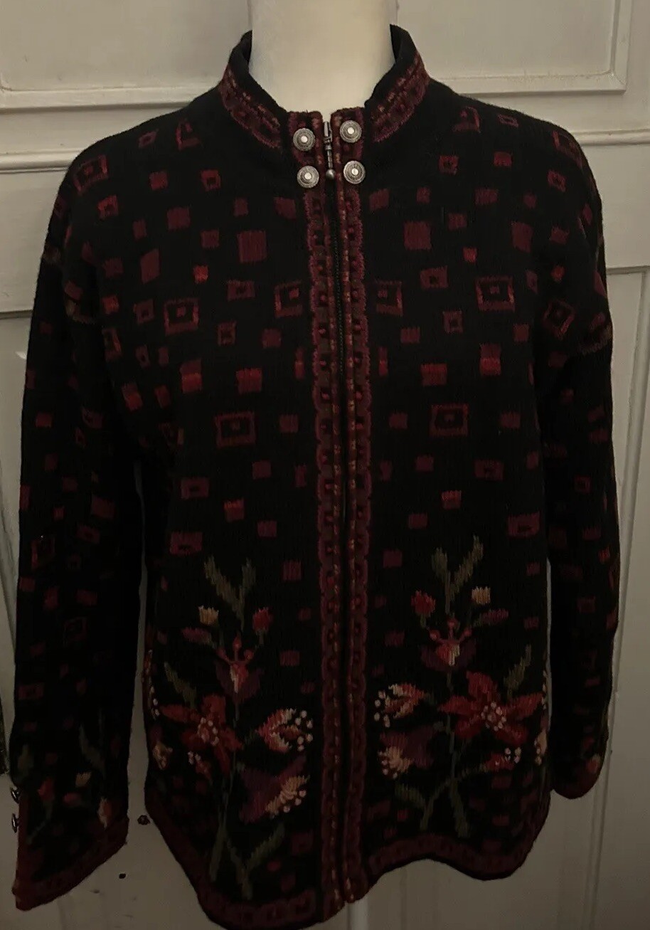 Vintage Islandic Design Brand Wool Jacket.Medium.
