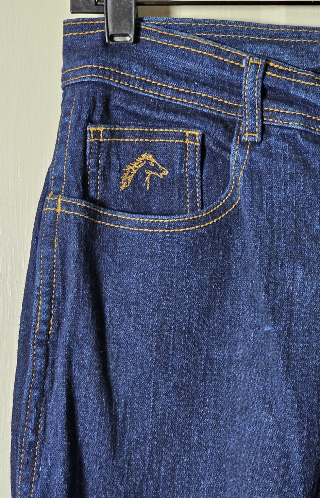 VTG 80’s Jordache Jeans Women Size 12 29×32 Dark Blue Denim Horse Head Retro Mom