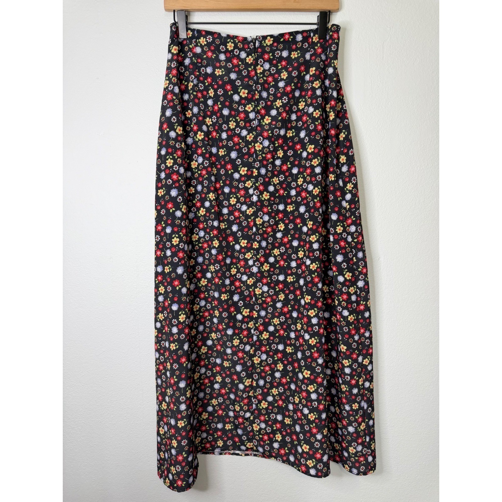 Vintage 80’s-90’s – Floral Midi Maxi Straight Skirt Cottagecore Whimsy