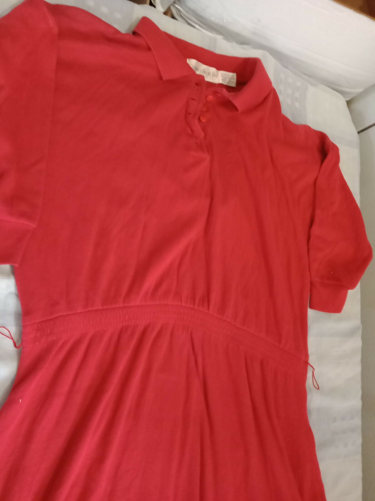 Vintage Robert Scott LTD Red Maxi Dress Womens Size Large (cb45)