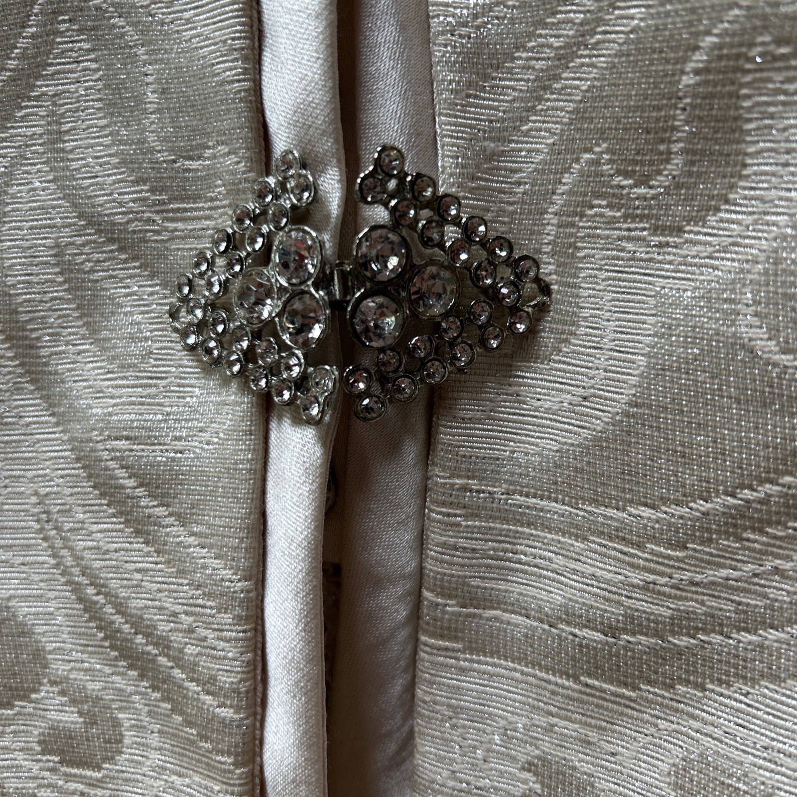 Vintage Cachet By Bari Protas Ivory 2 Piece Brocade Wedding / party Dress