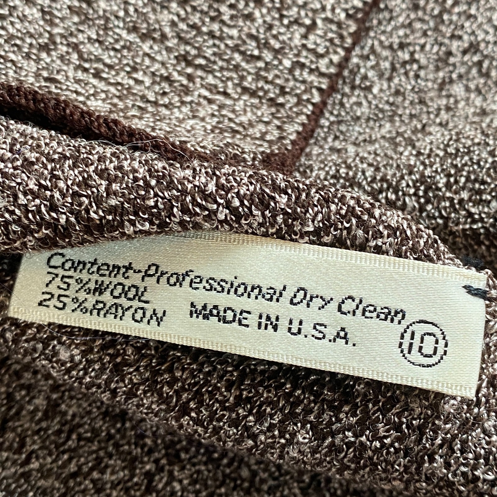Vintage Don Sayres for Wellmore Wool Sweater Women’s Sz 10 Brown Gold Buttons