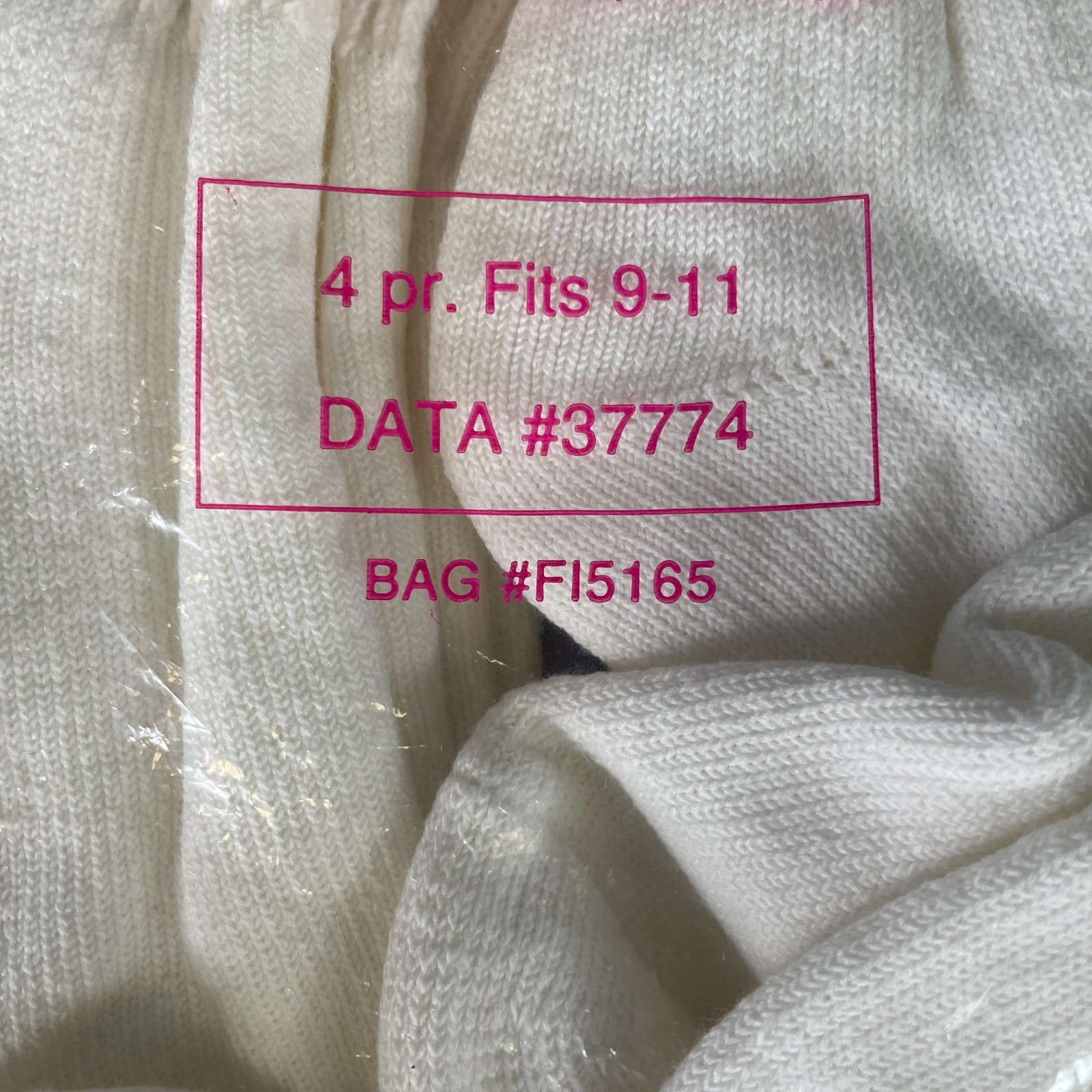 Vintage Cotton First Impressions Ankle Socks 4 Pairs White Womens 9-11 New USA