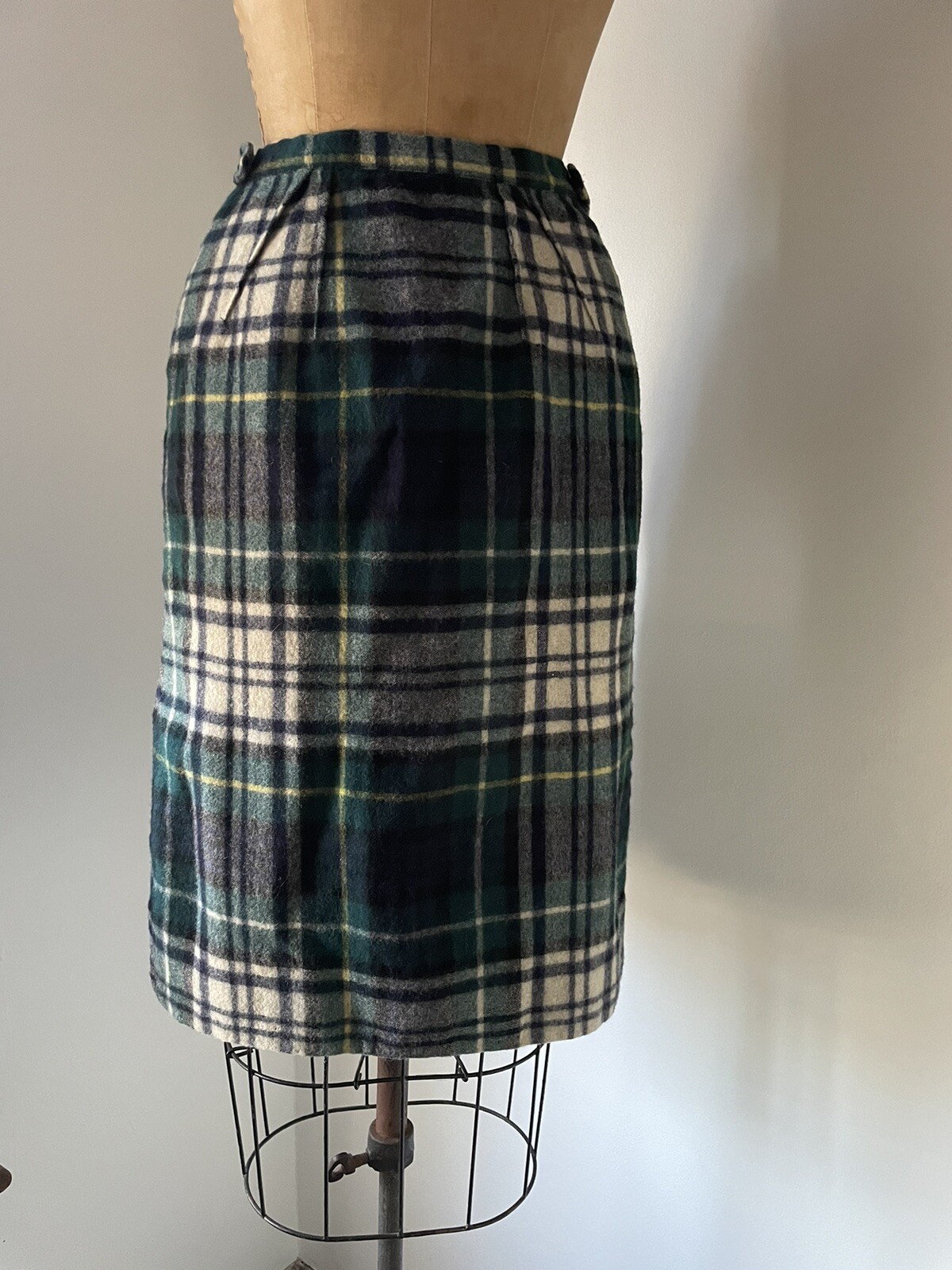 Vintage 1960’s Plaid Tartan Skirt Century Of Boston Preppy Wrap Skirt XS