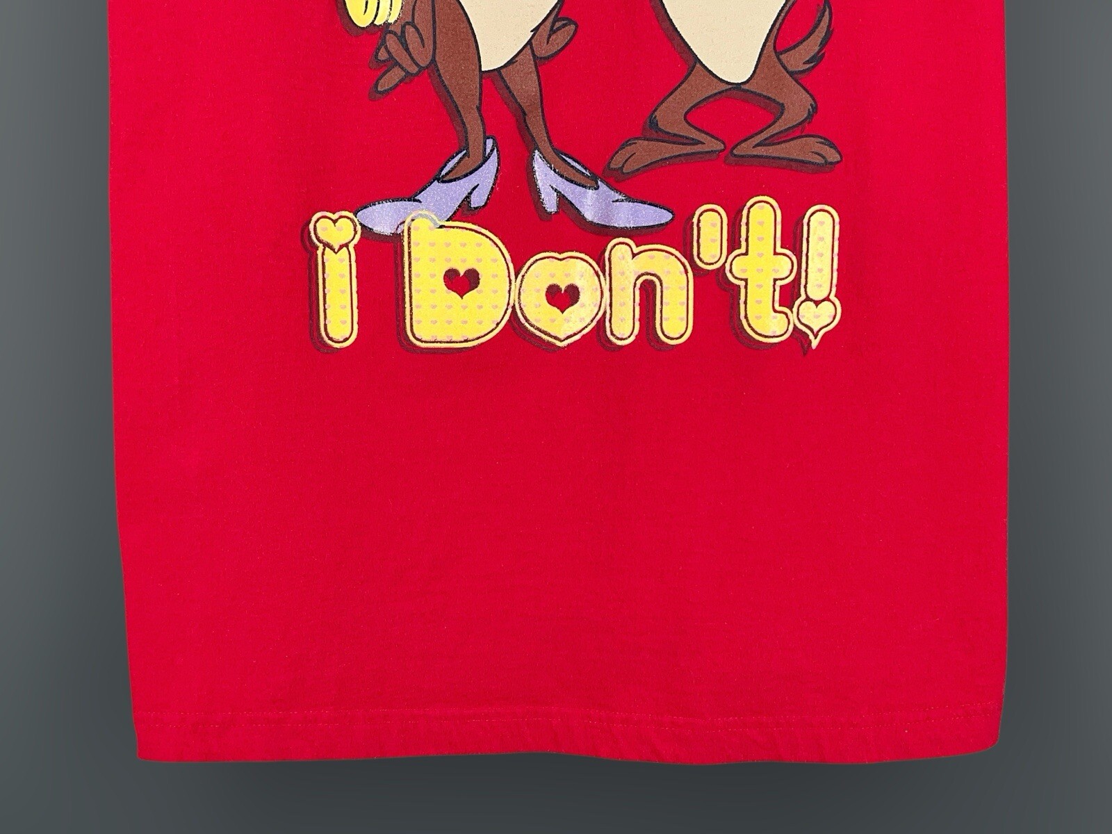 Vintage Taz Valentines Day T Shirt Single Stitch Size 3xl Tasmanian Devil