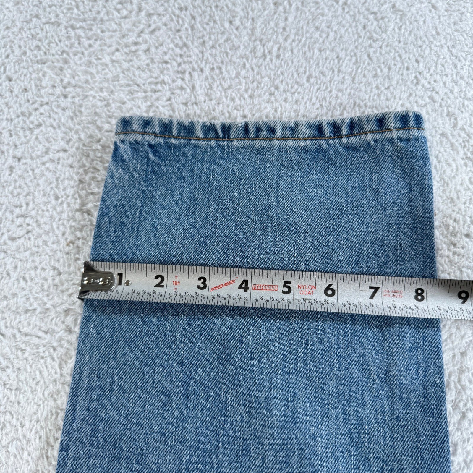 Vtg Levis 505 Jeans Women 10 MIS M Tag 31×33 Fit Blue Light Wash Denim Straight