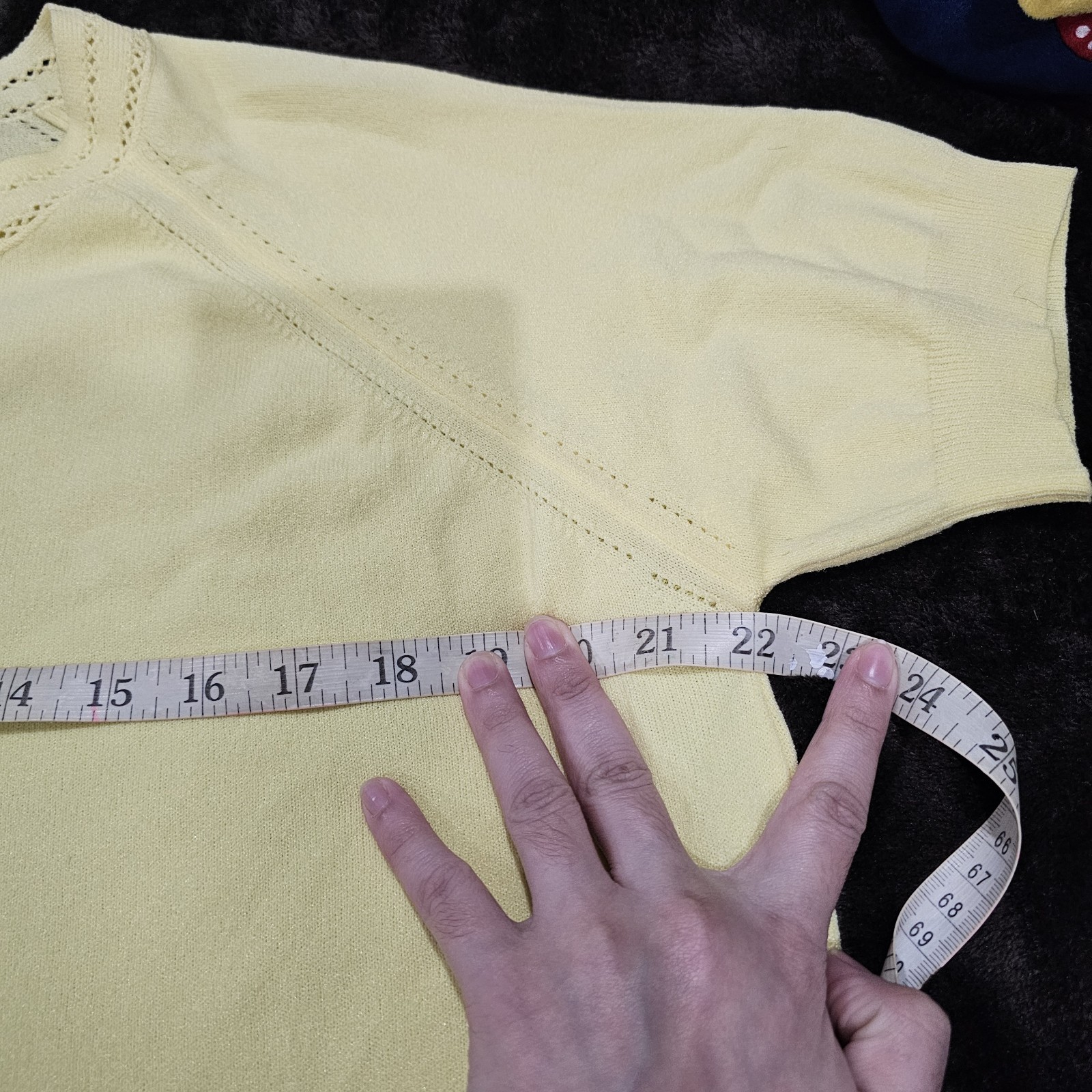 Vtg Designers Action Knit Yellow 100% Antron Nylon Short Sleeve T Shirt Top XL?