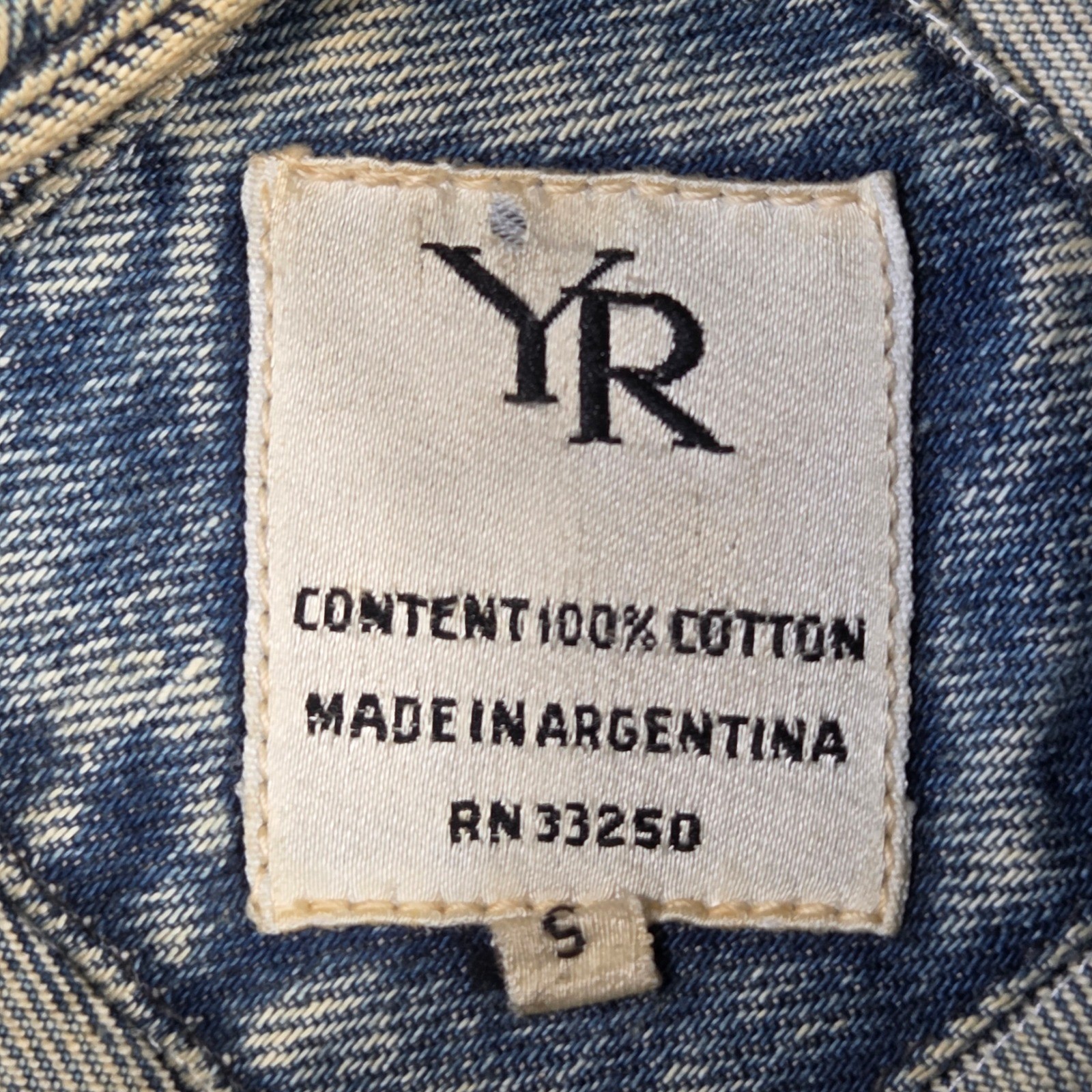 Vintage YR Acid Wash Upcycled Denim Jacket Butterflies Lace Crop S Retro Y2k
