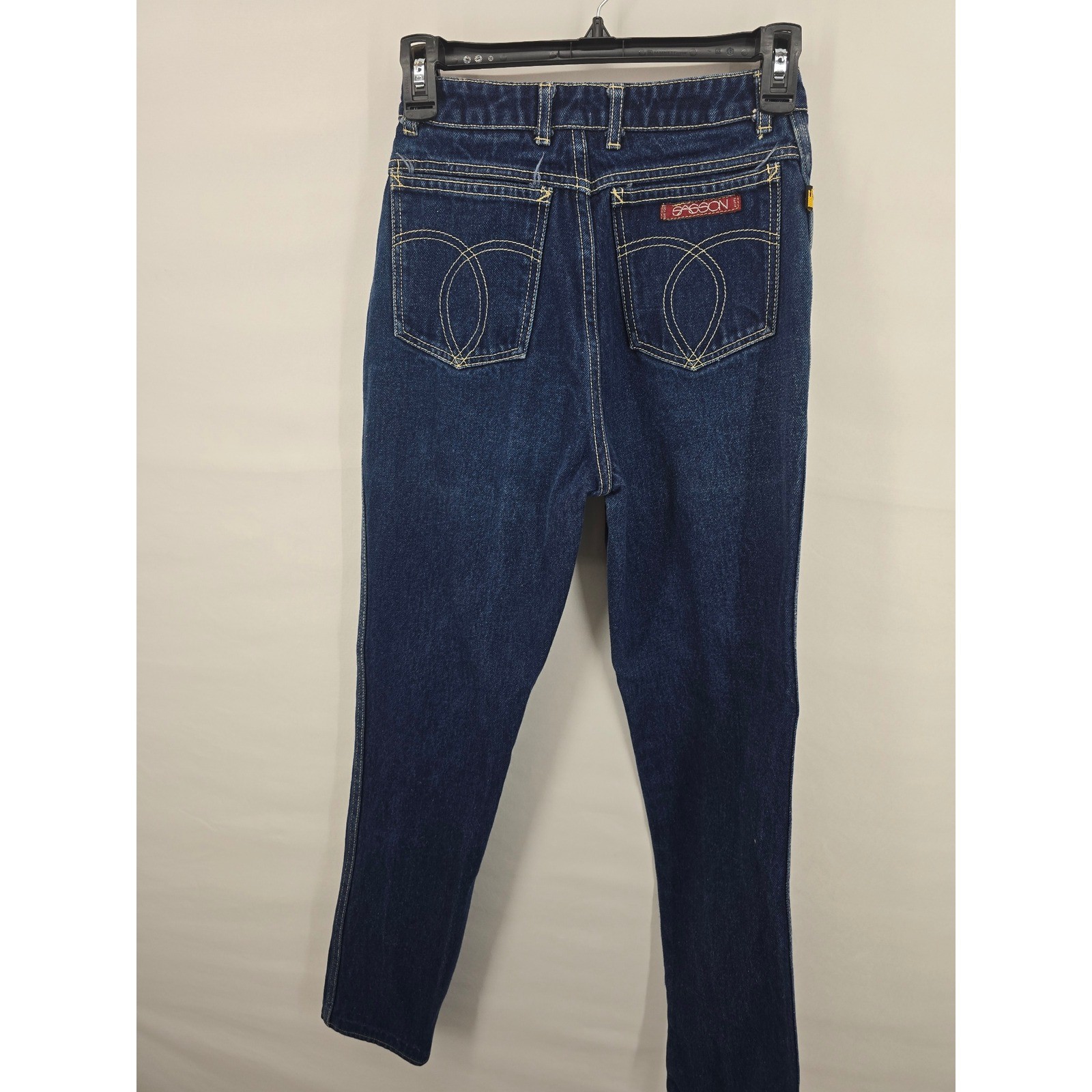 Vintage Sasson High Waisted Straight Leg Jeans Dark Wash Size 8 Style 131068