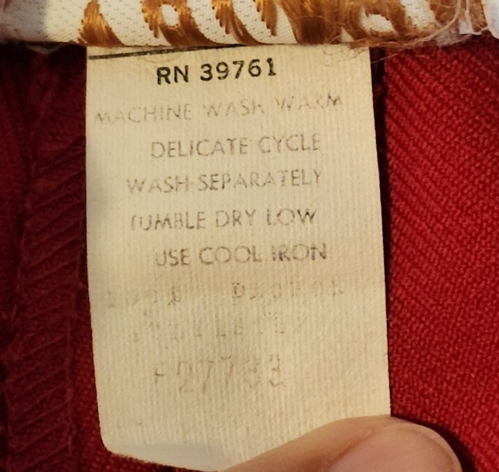 Vintage 1970s With-It Women’s Red Pants W28″ L27.5″ Bell Bottoms YKK Zip Disco
