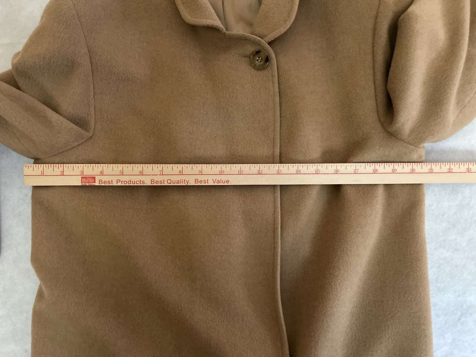 Di Vinci of California Coat Women’s S/M Tan Full Length Camel Hair USA Vintage