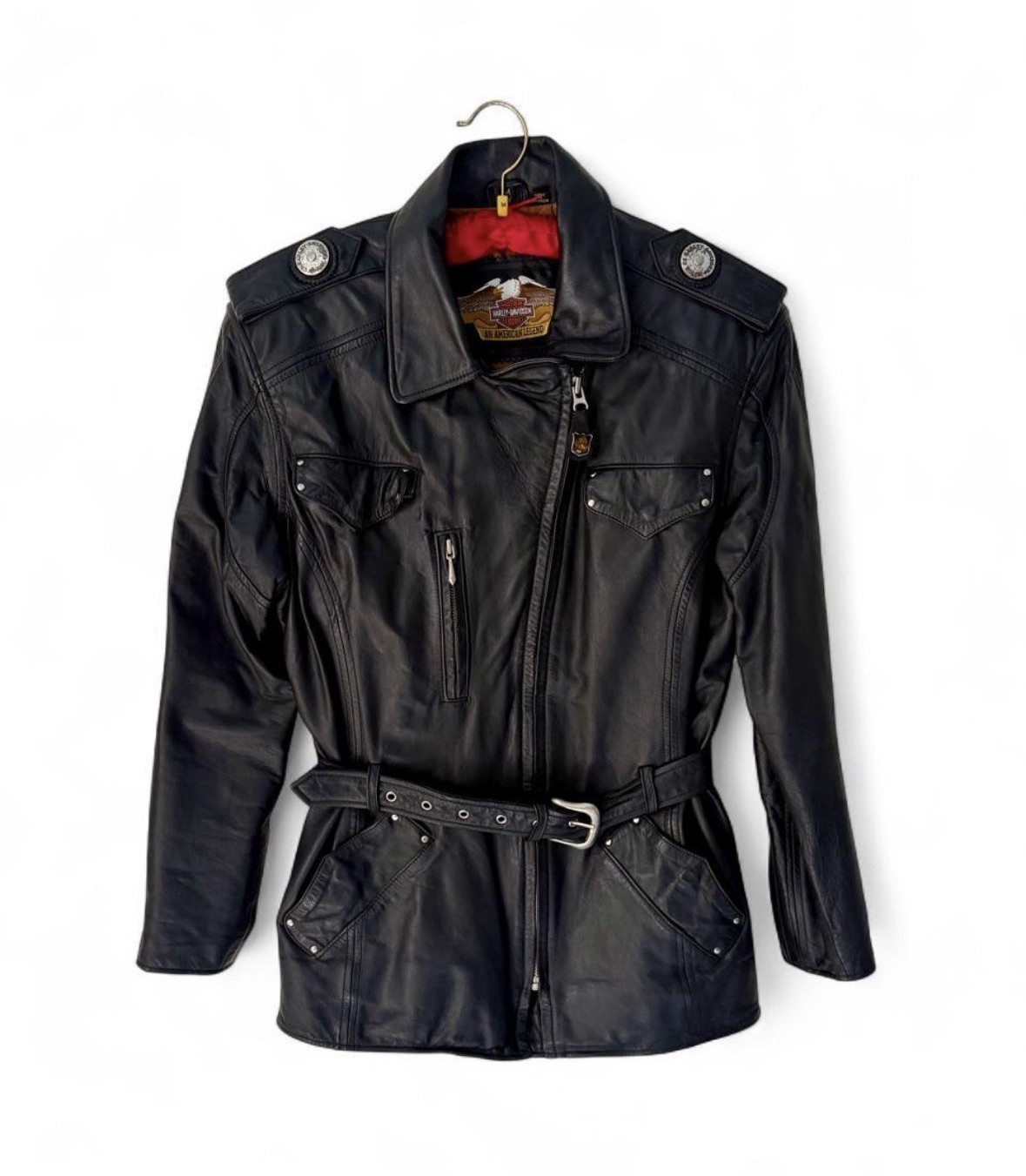 90’s Harley Davidson Women’s Leather Jacket Size M. Discount for international.