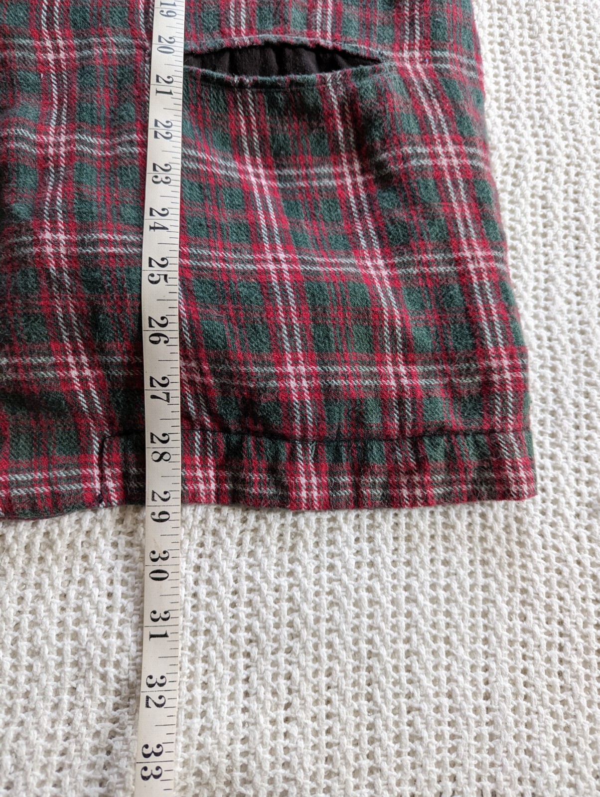 VTG Tangibles Shirt Jacket Blazer 1 Button Front Red Plaid Flannel Womens Medium
