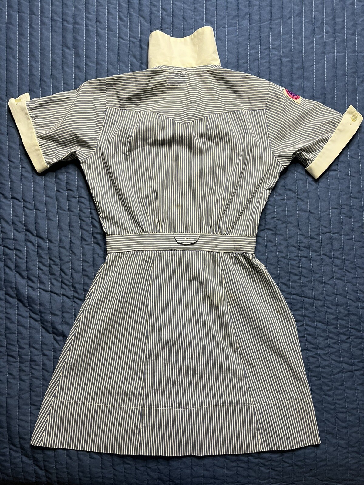 Vintage Allen Linton Snowhite Ole Miss Rebels School Of Nursing Uniform Stripes