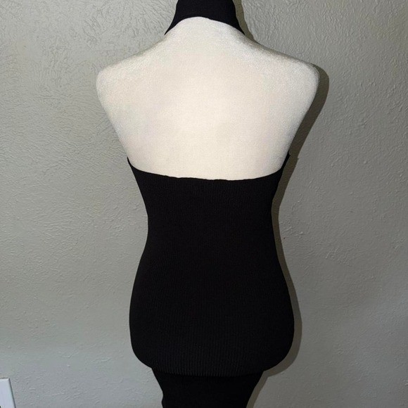 NBD Yvette Halter Dress Size Medium Black NWOT