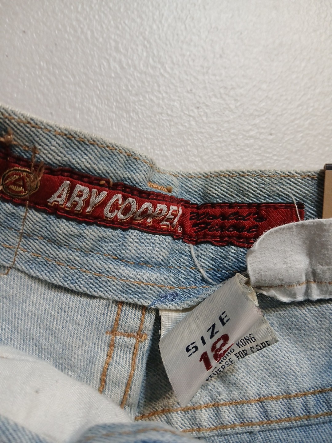 VTG 90s Ary Cooper Womenss Size 12 High Waist Relaxed Jeans Light Denim New